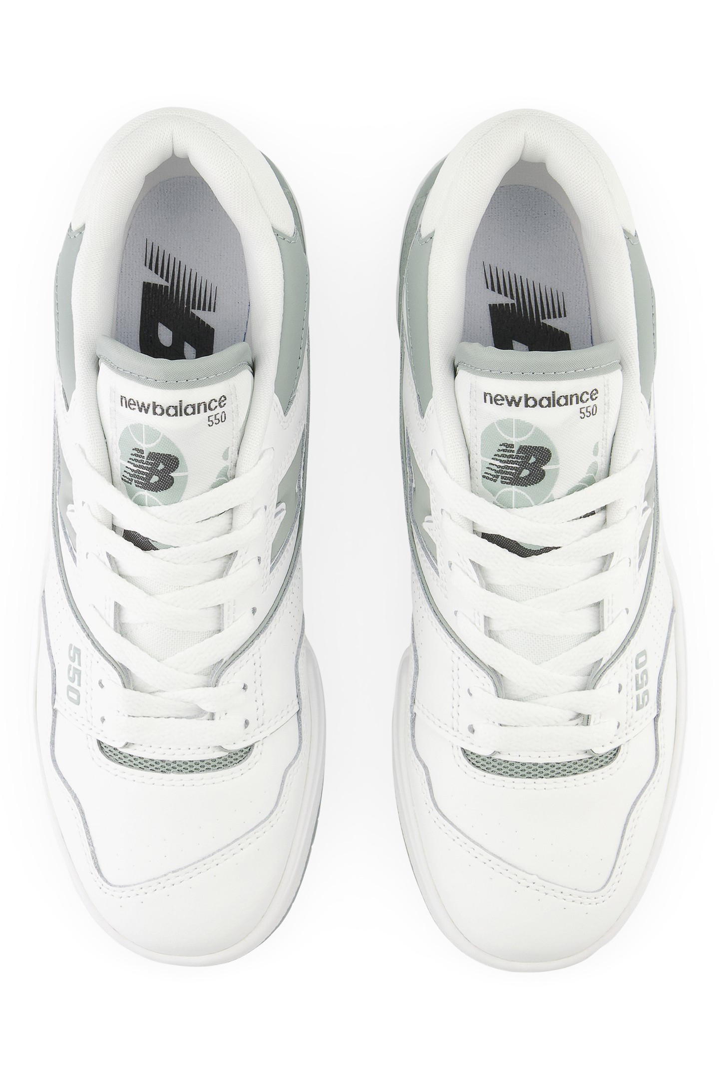 BBW550BG SNEAKERS IN WHITE & GREY 3