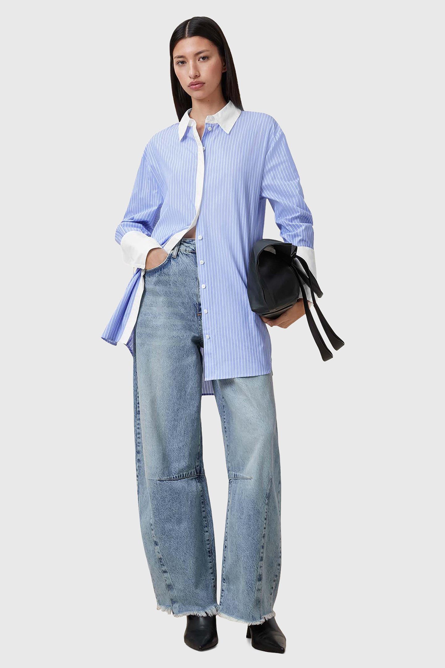 ALBER STRIPE DRESS BLUE/WHITE 5