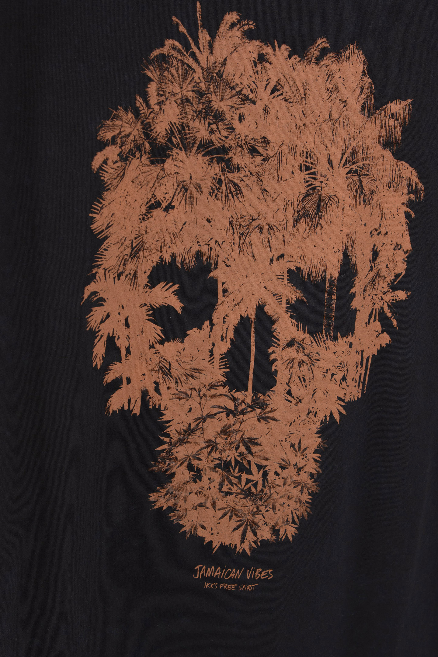 BLACK T-SHIRT WITH PALM TREE-SKULL IMAGE 9