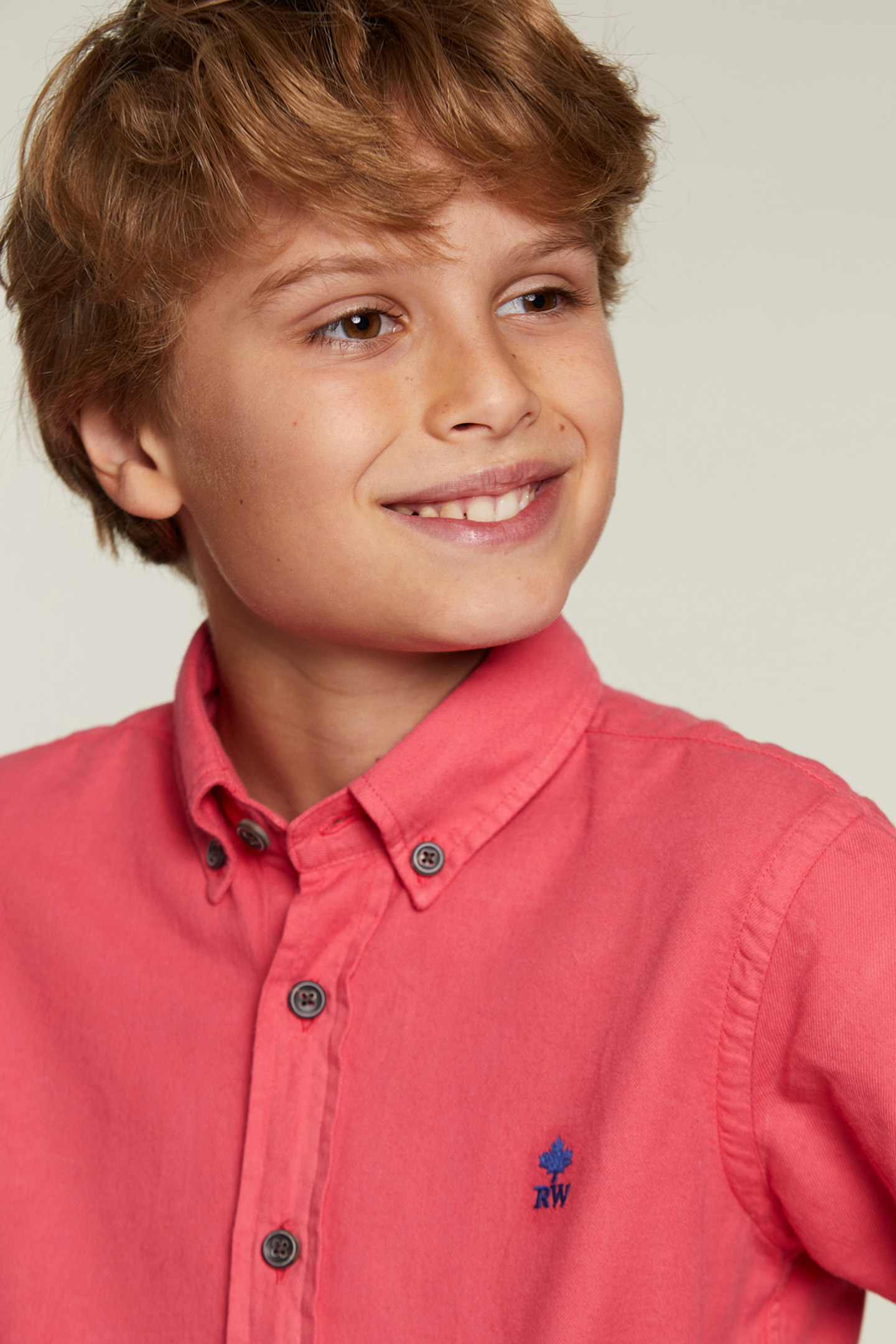 CUSTOM FIT COTTON SHIRT ROSE 3