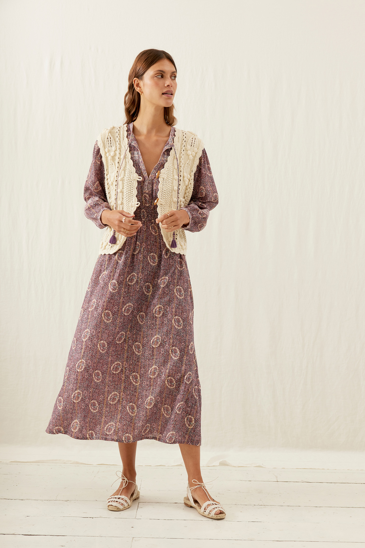 DRESS DIANE PURPLE DUSK GROVE 3