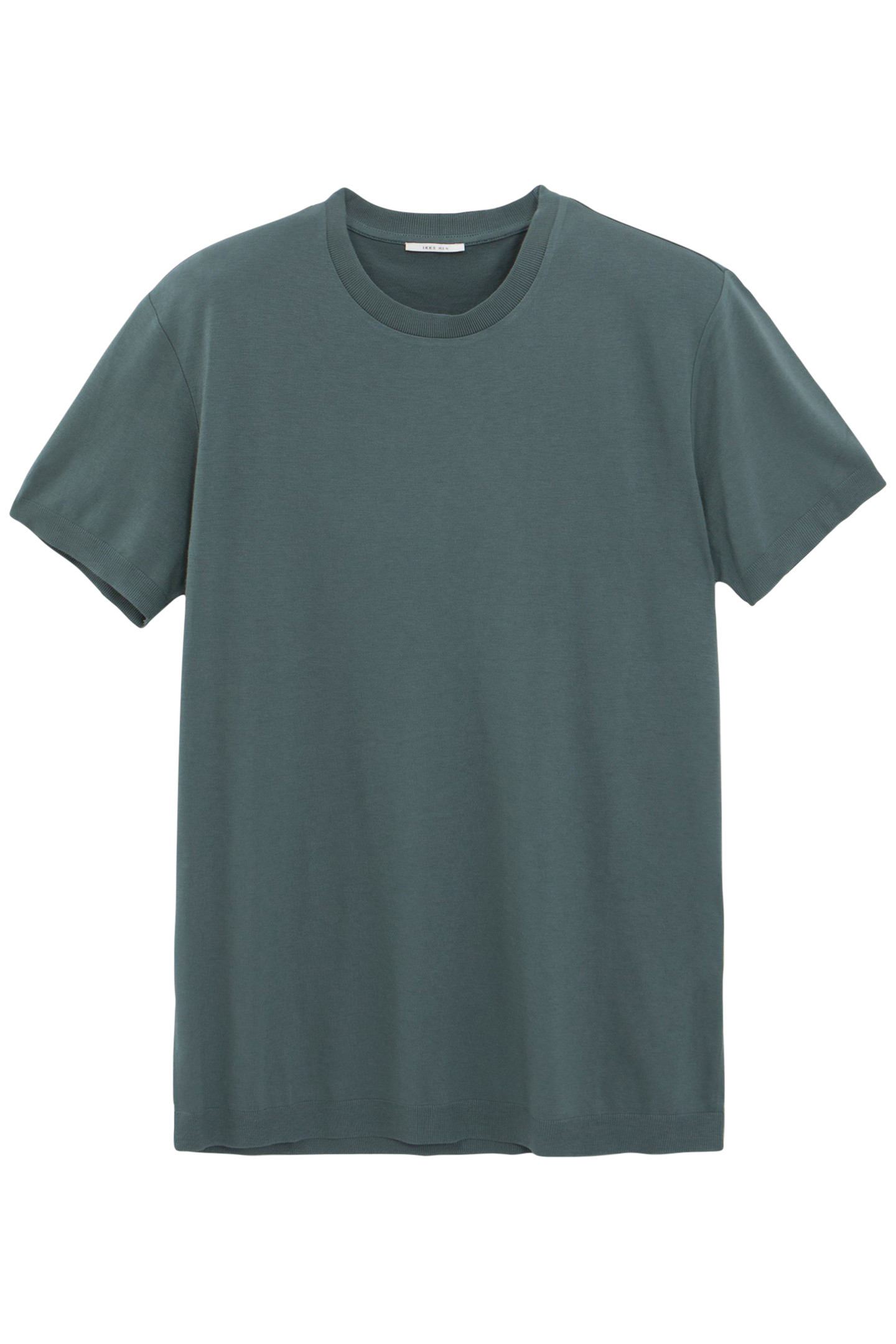 BLUISH GREEN COTTON MODAL BLEND T-SHIRT 4