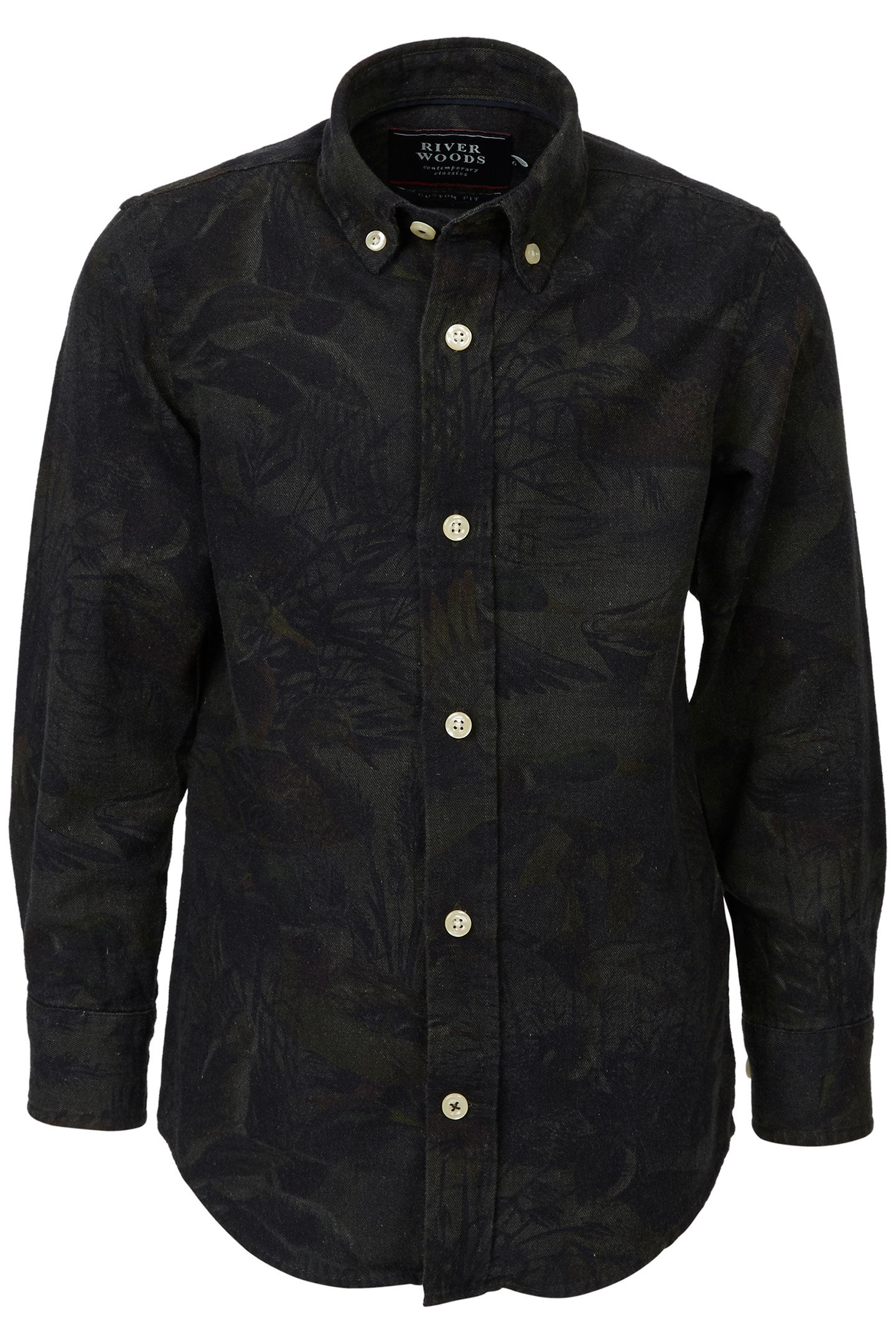 CUSTOM FIT WALLSTREET SHIRT IN GREY 1