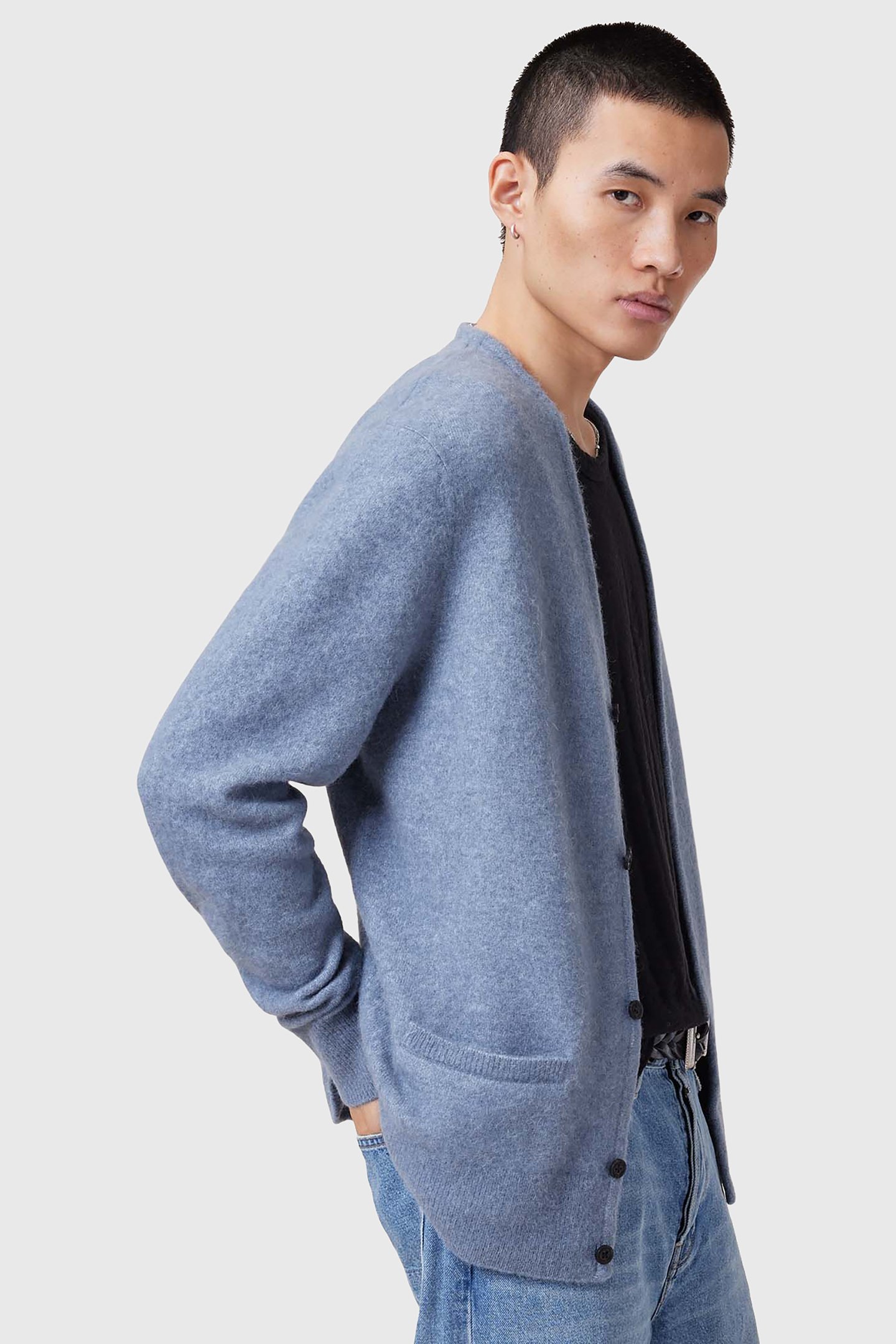 RENN CARDIGAN DAMSON BLUE 6
