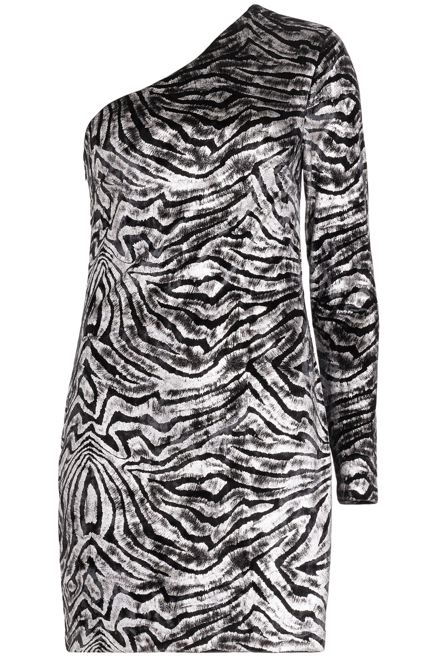 DERI ZEBRA DRESS BLACK/SILVER 4