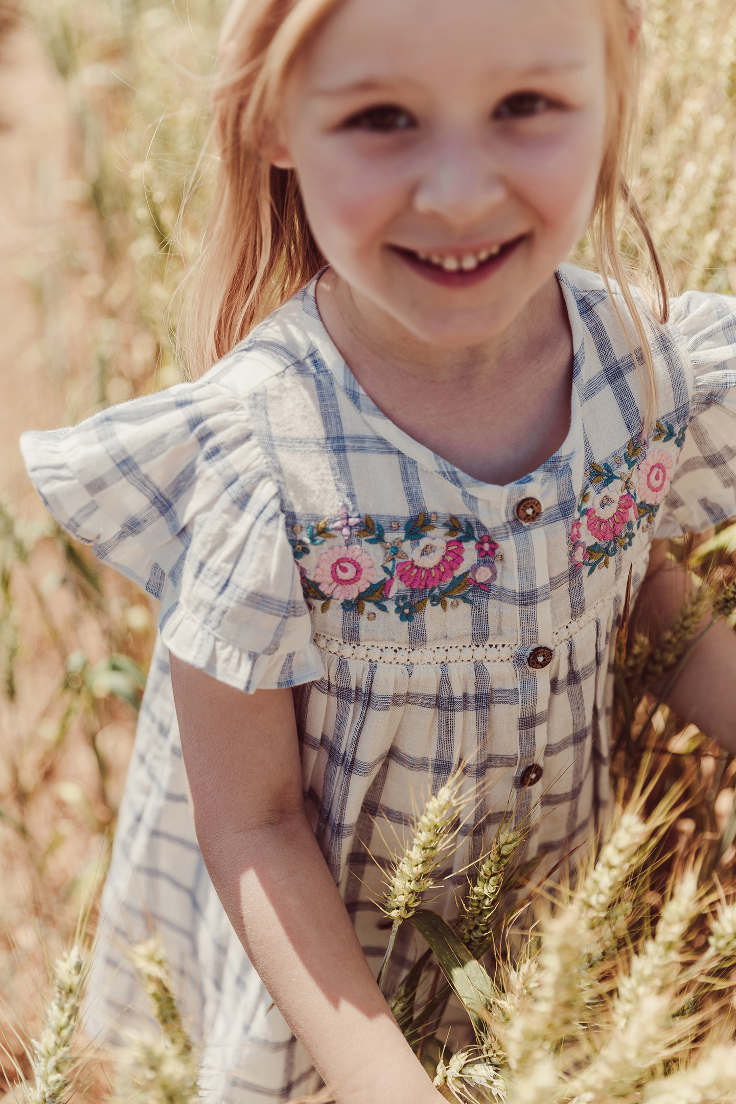 DRESS CARLINA BLUE RIVER CHECKS 9