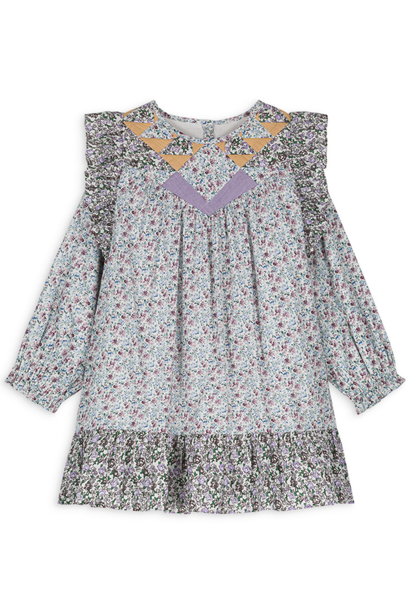 DRESS LARA CREAM RETRO PANSY 3