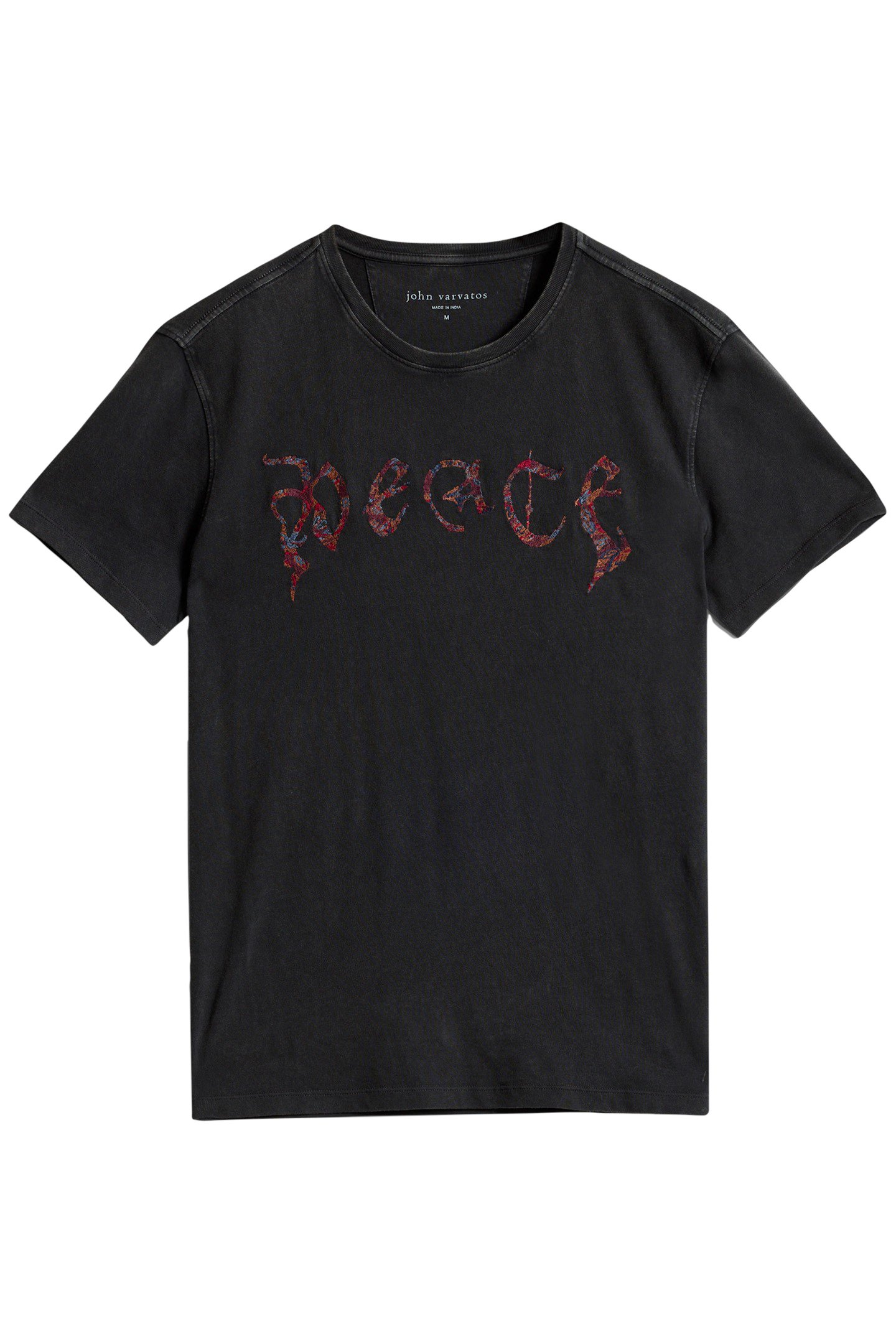 SS CREW TEE - PEACE CHARCOAL 2