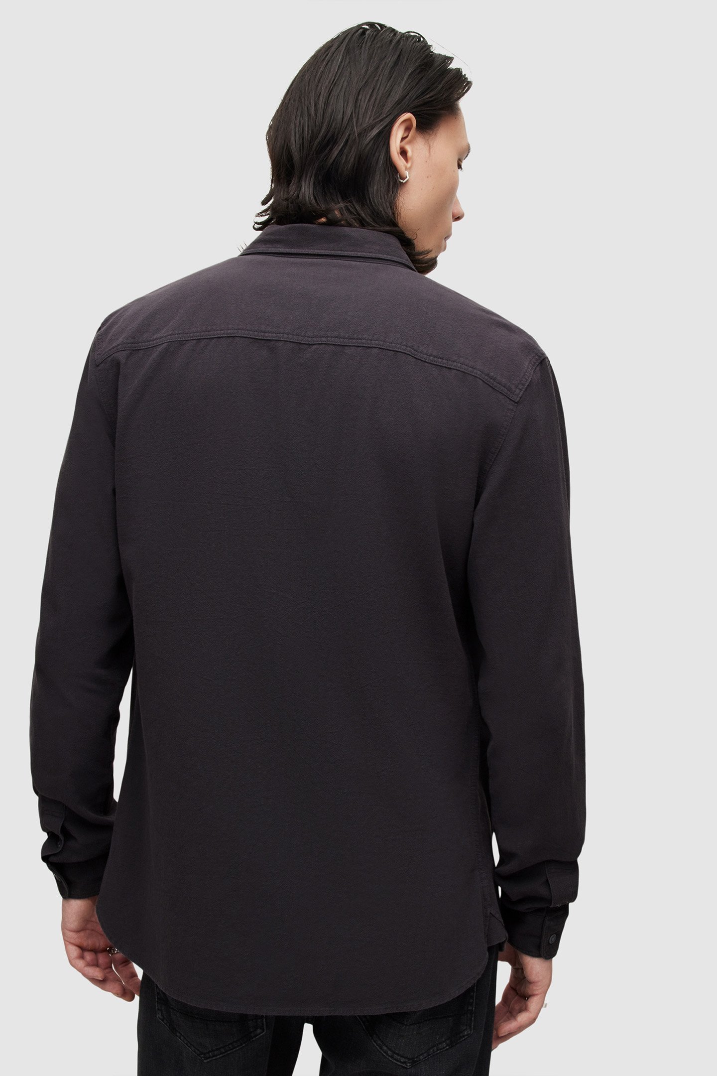 LOVELL LS SHIRT WASHED BLACK 2