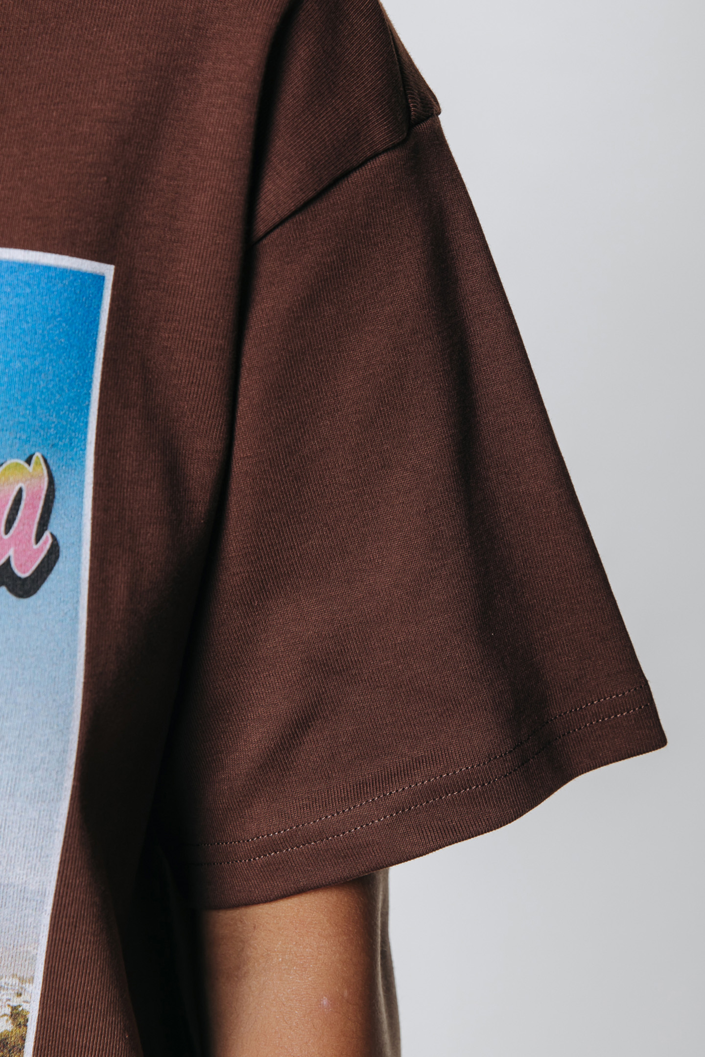 SANTA MONICA LOOSEFIT TEE DRESS BROWN 3