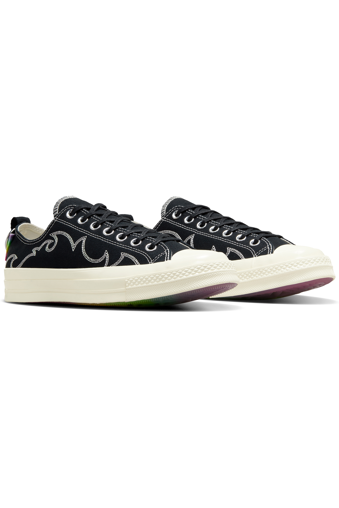CHUCK 70 PRIDE BLACK/EGRET/CHAOS FUSCHIA 2