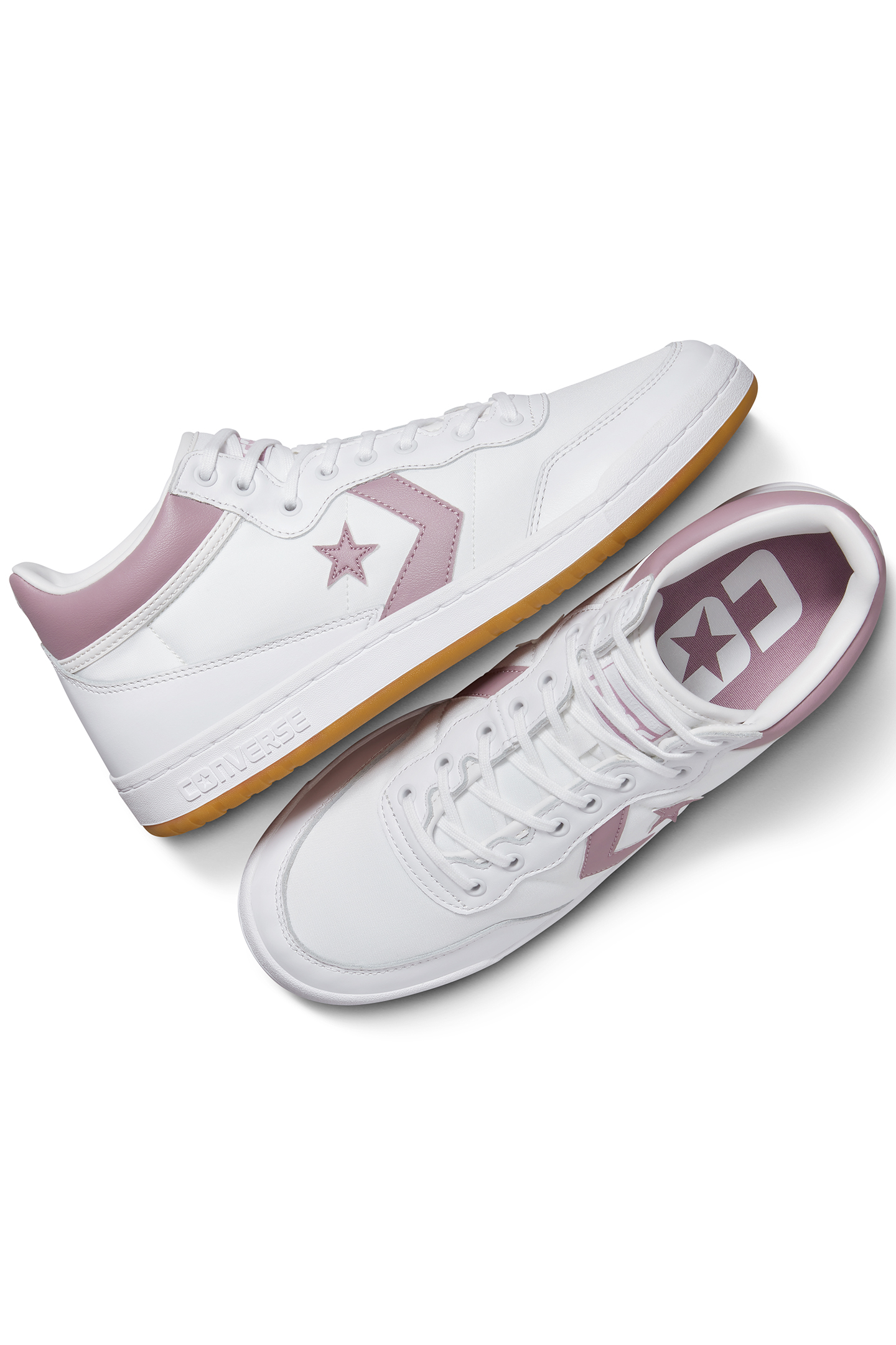 CONS FASTBREAK PRO NYLON & LEATHER WHITE/ORCHID DUST/WHITE 3