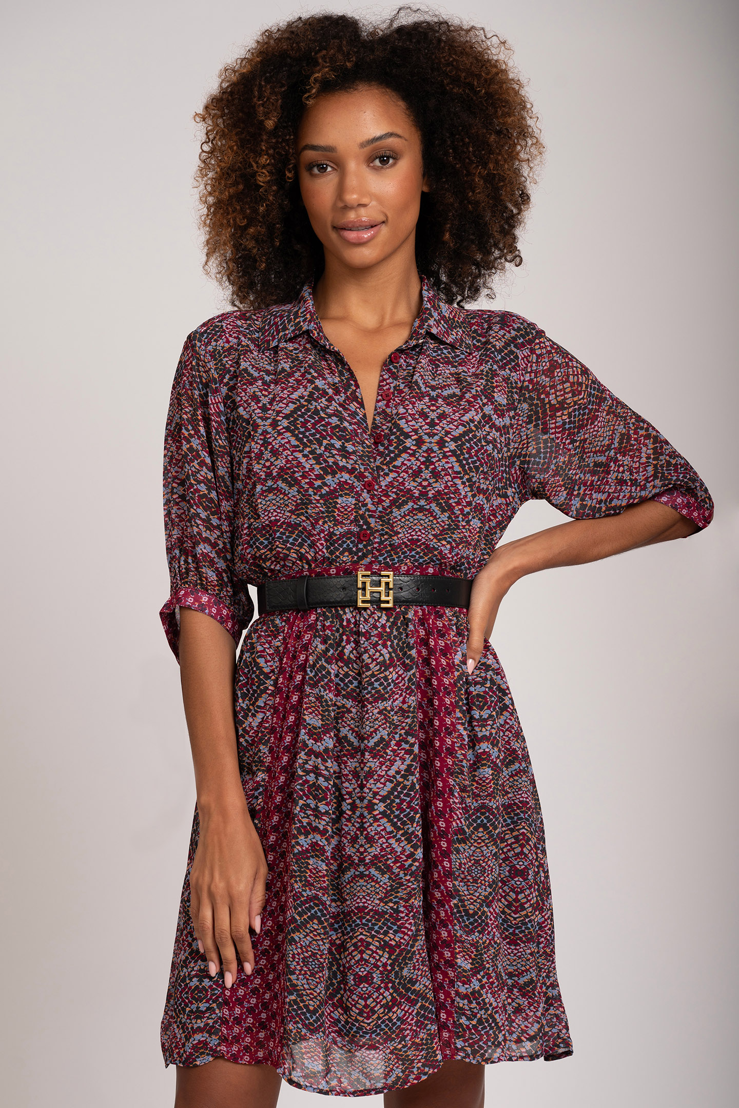 CASEY DRESS CERISE 1