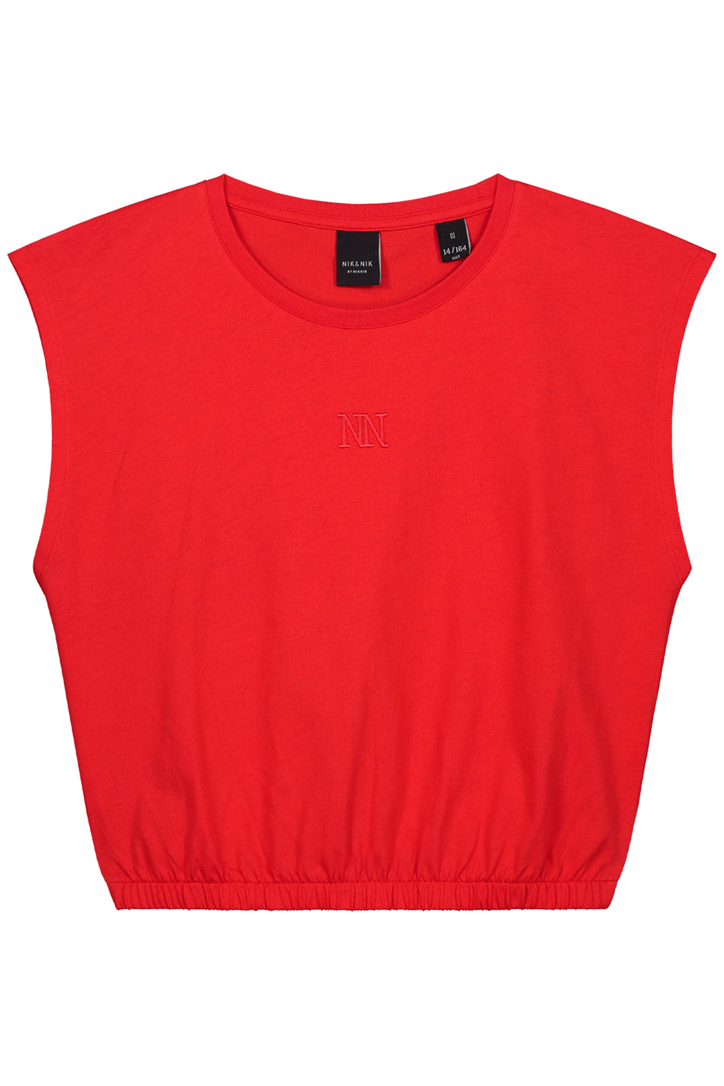 ELASTIC WAIST T-SHIRT CHILI RED 2