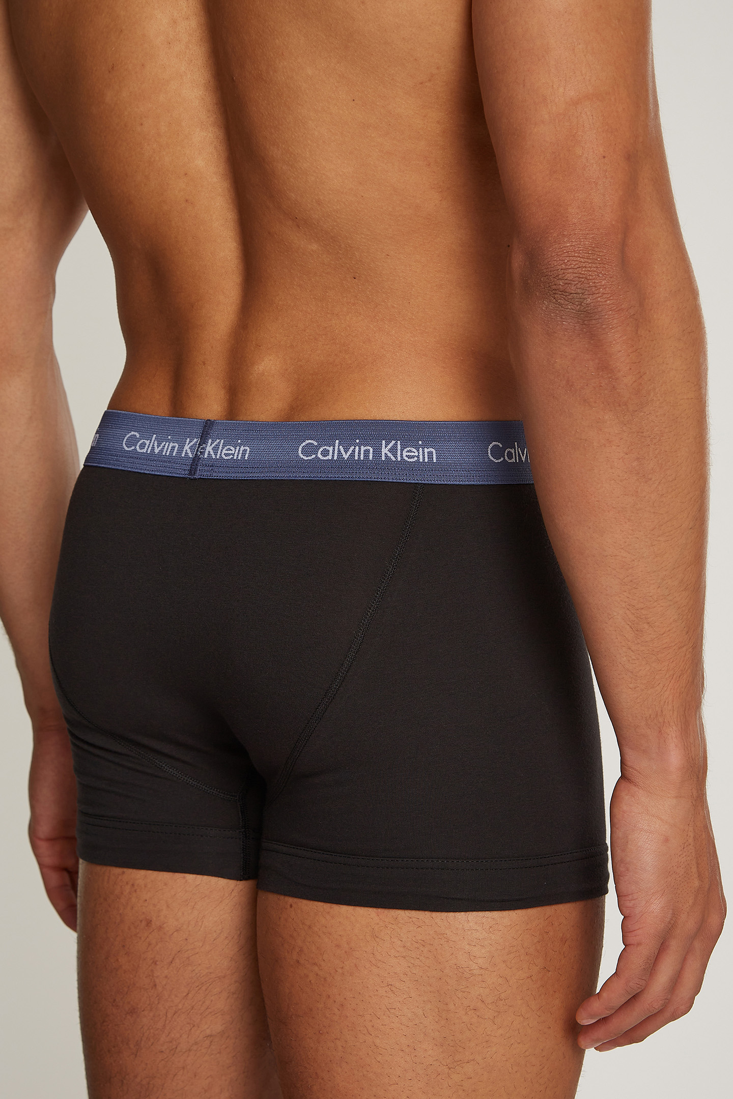 3 PACK TRUNKS - COTTON STRETCH B- R IRIS, GREY HEAT, DUSTY T 5