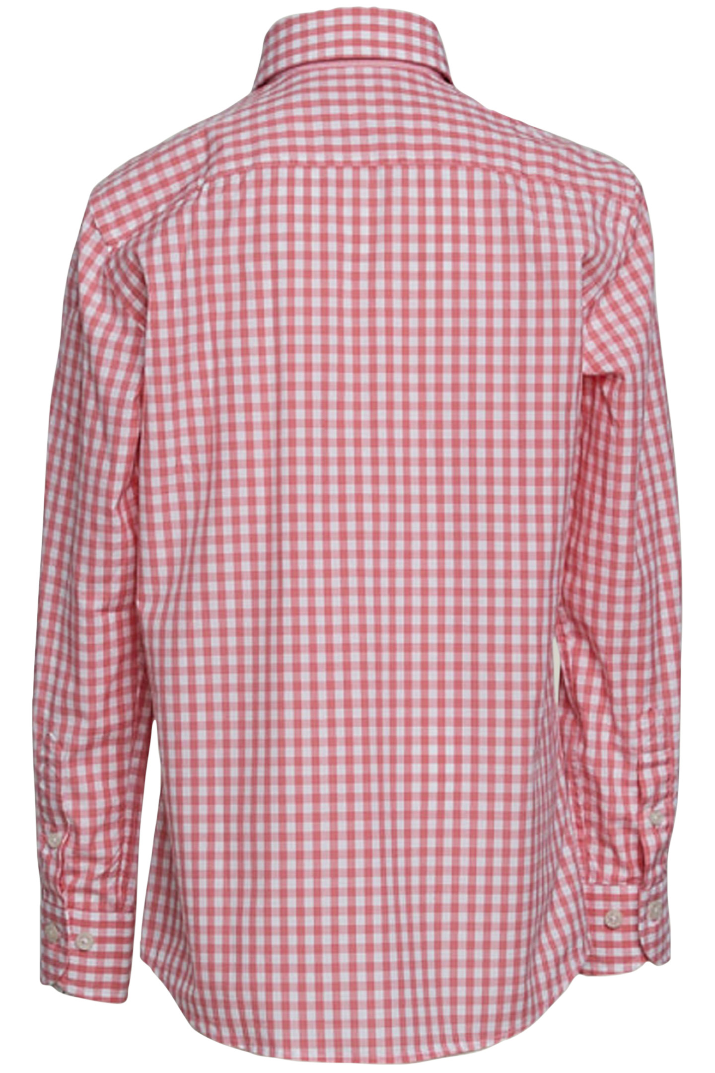CUSTOM FIT CHECKED SHIRT PINK 2
