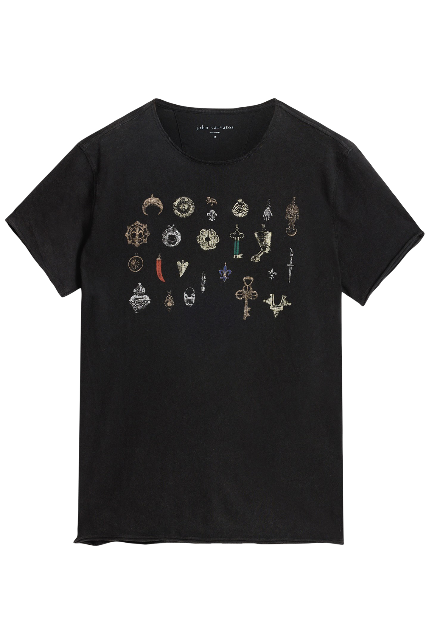 SS RAW EDGE TEE - PENDANT BLACK 2