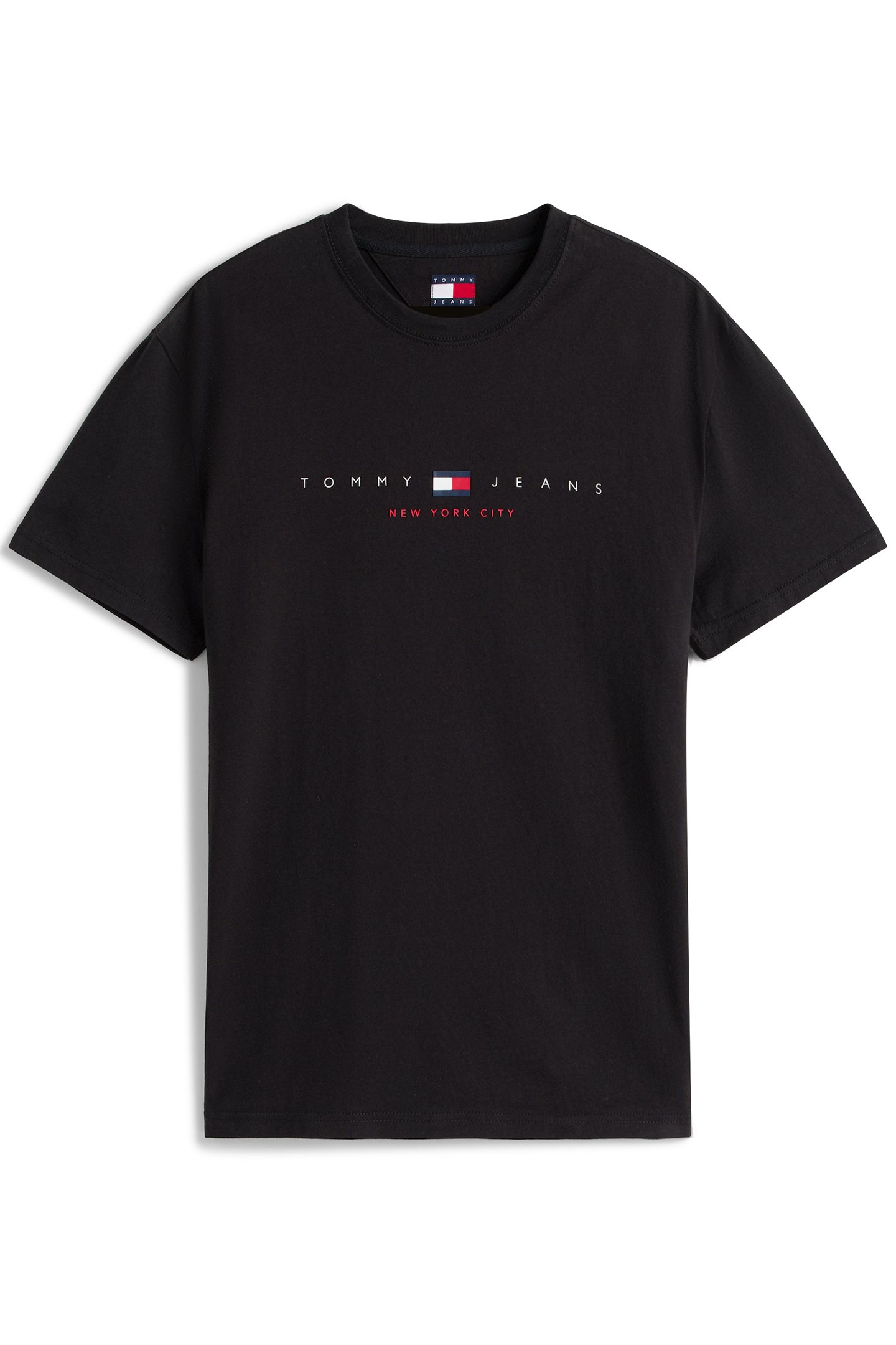 TJM REG FLAG LINEAR REGULAR FIT SHORT SLEEVE T-SHIRT BLACK 4