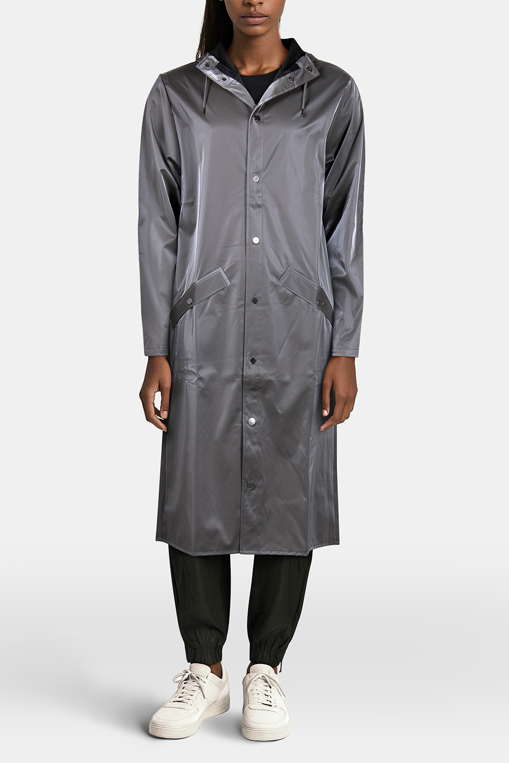 LONGER JACKET W3 METALLIC GREY UNISEX 3