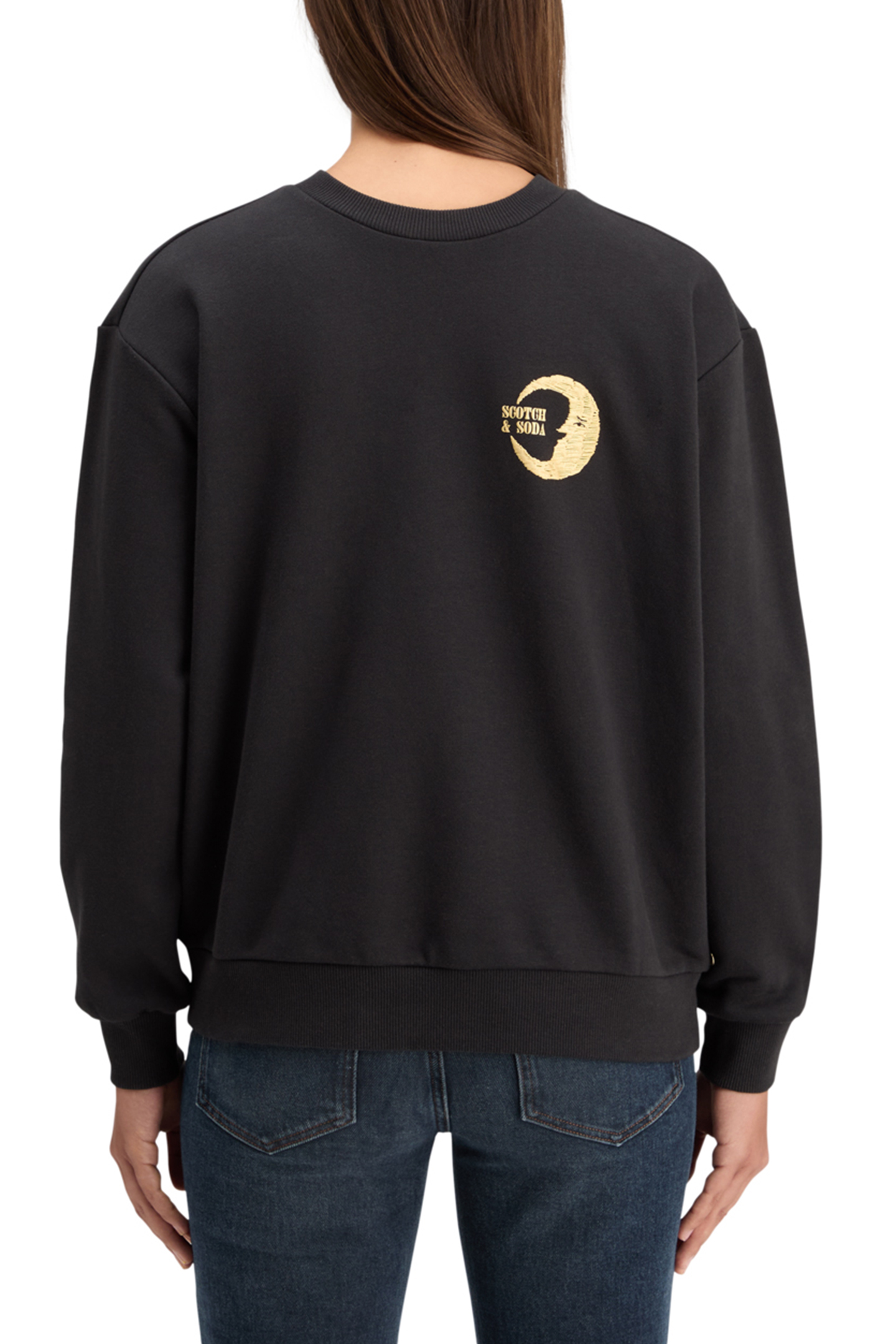 FRONT BACK FESTIVE ARTWORK RELAXED FIT SWEATSHIRT EVENING BL 2