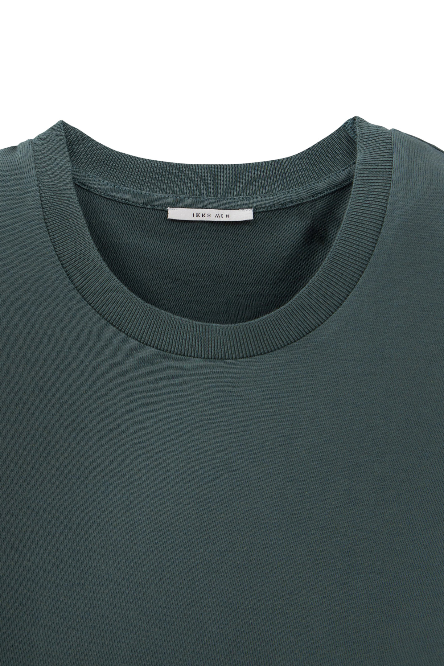 BLUISH GREEN COTTON MODAL BLEND T-SHIRT 6