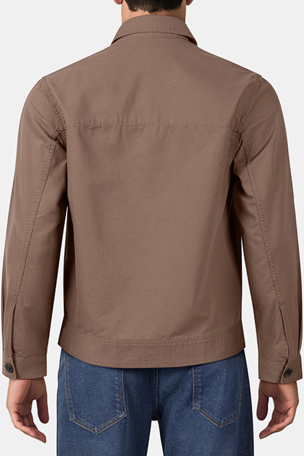 SHORT CANVAS JACKET CAPPUCHINO 2