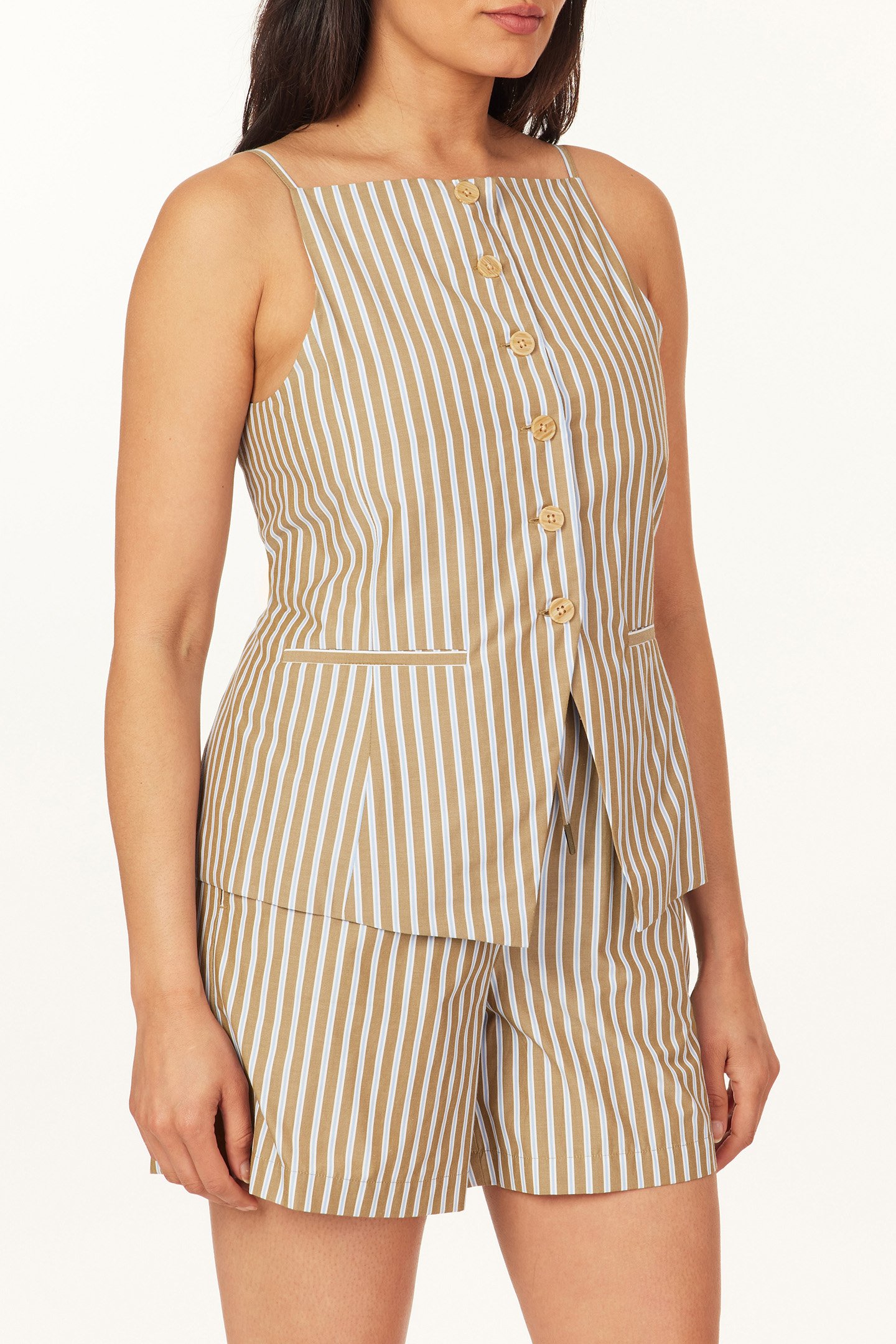 HIGH NECK VEST MARTINI OLIVE 3