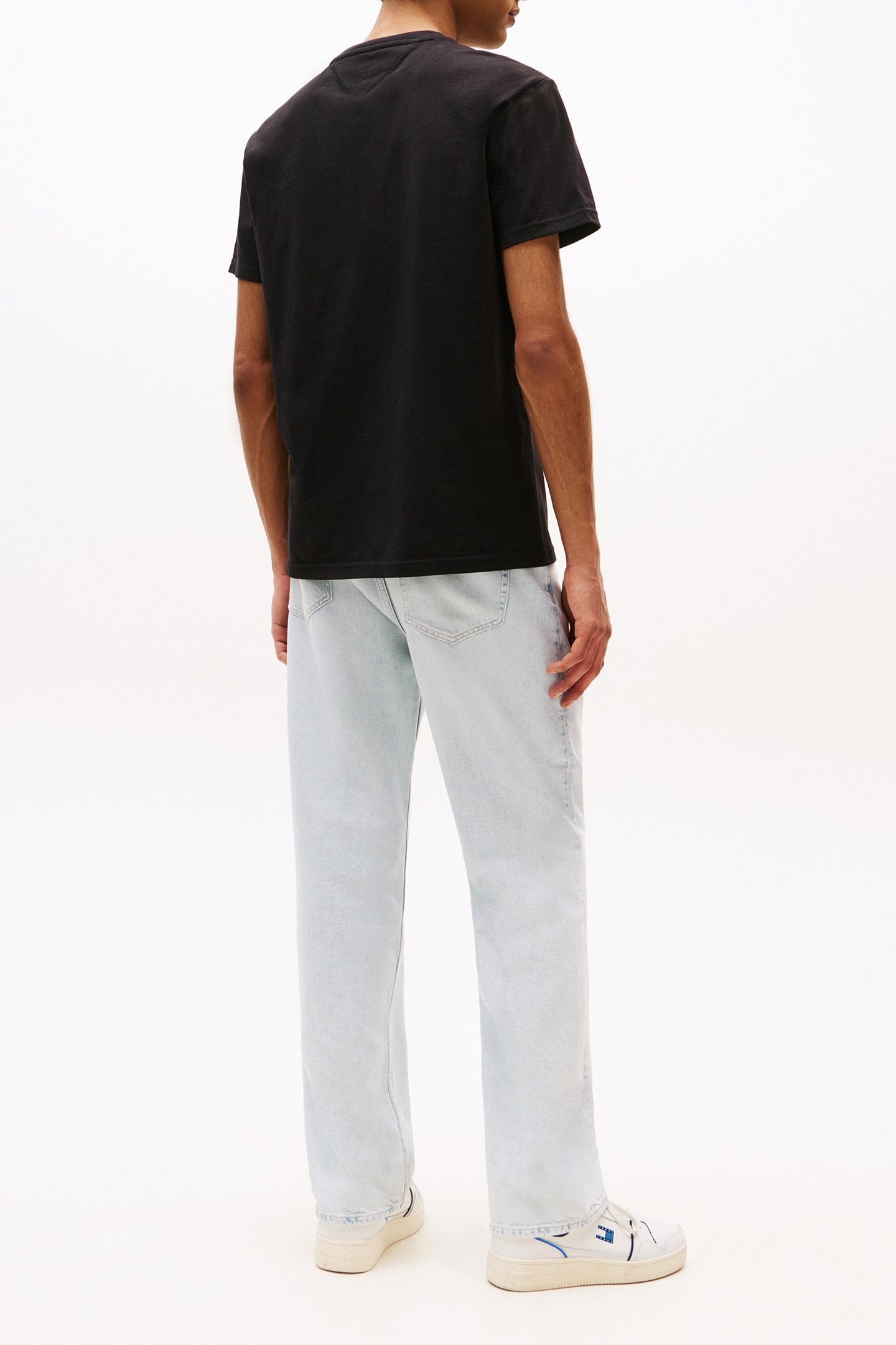 TJM REG FLAG LINEAR REGULAR FIT SHORT SLEEVE T-SHIRT BLACK 3