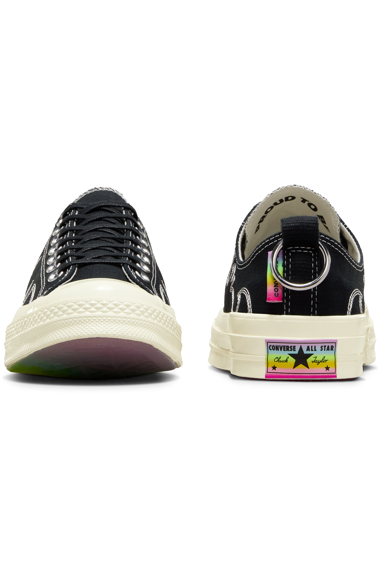 CHUCK 70 PRIDE BLACK/EGRET/CHAOS FUSCHIA 4