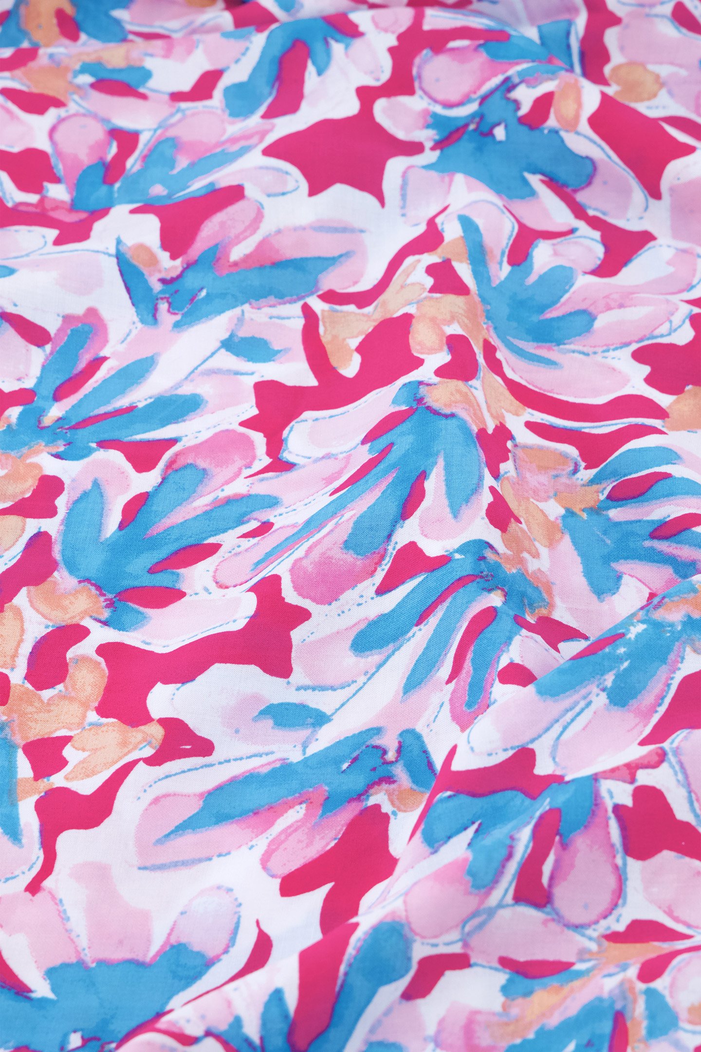 LEANNA DRESS AZURE BLUE/HOT PINK 4