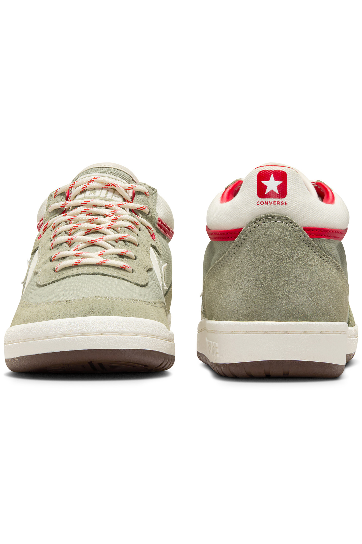 CONS FASTBREAK PRO SUEDE & CANVAS LIGHT FIELD SURPLUS/RED/EG 3