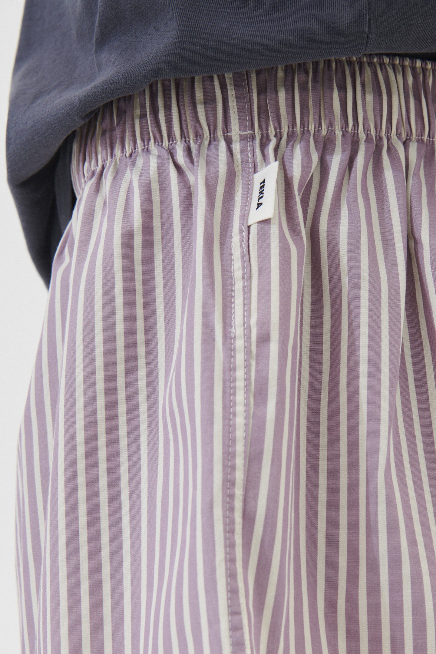 UNISEX POPLIN, PYJAMAS BOXERS SKIPPER STRIPES 3