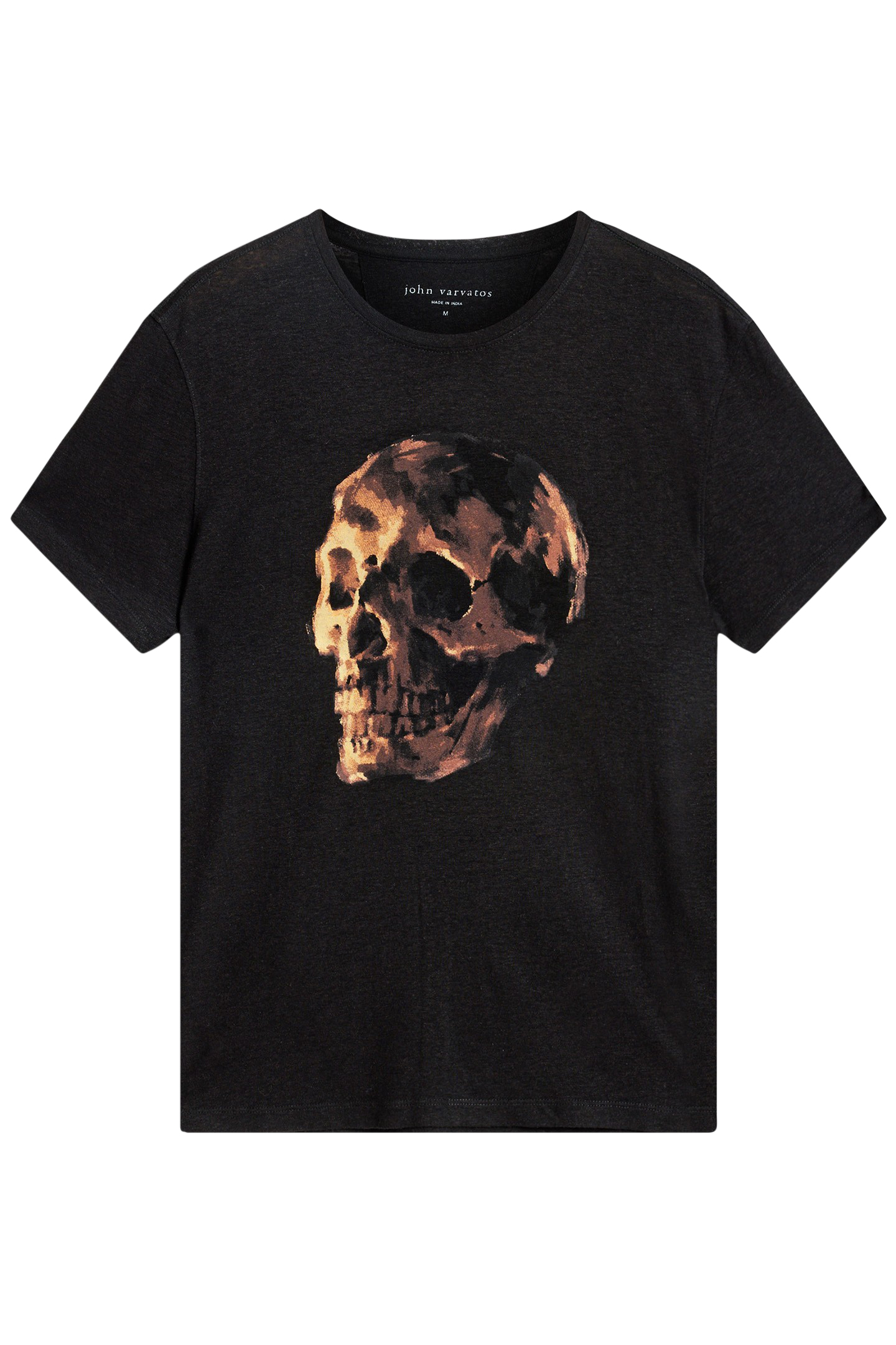 SS CREW TEE - OIL SKULL BLACK 2