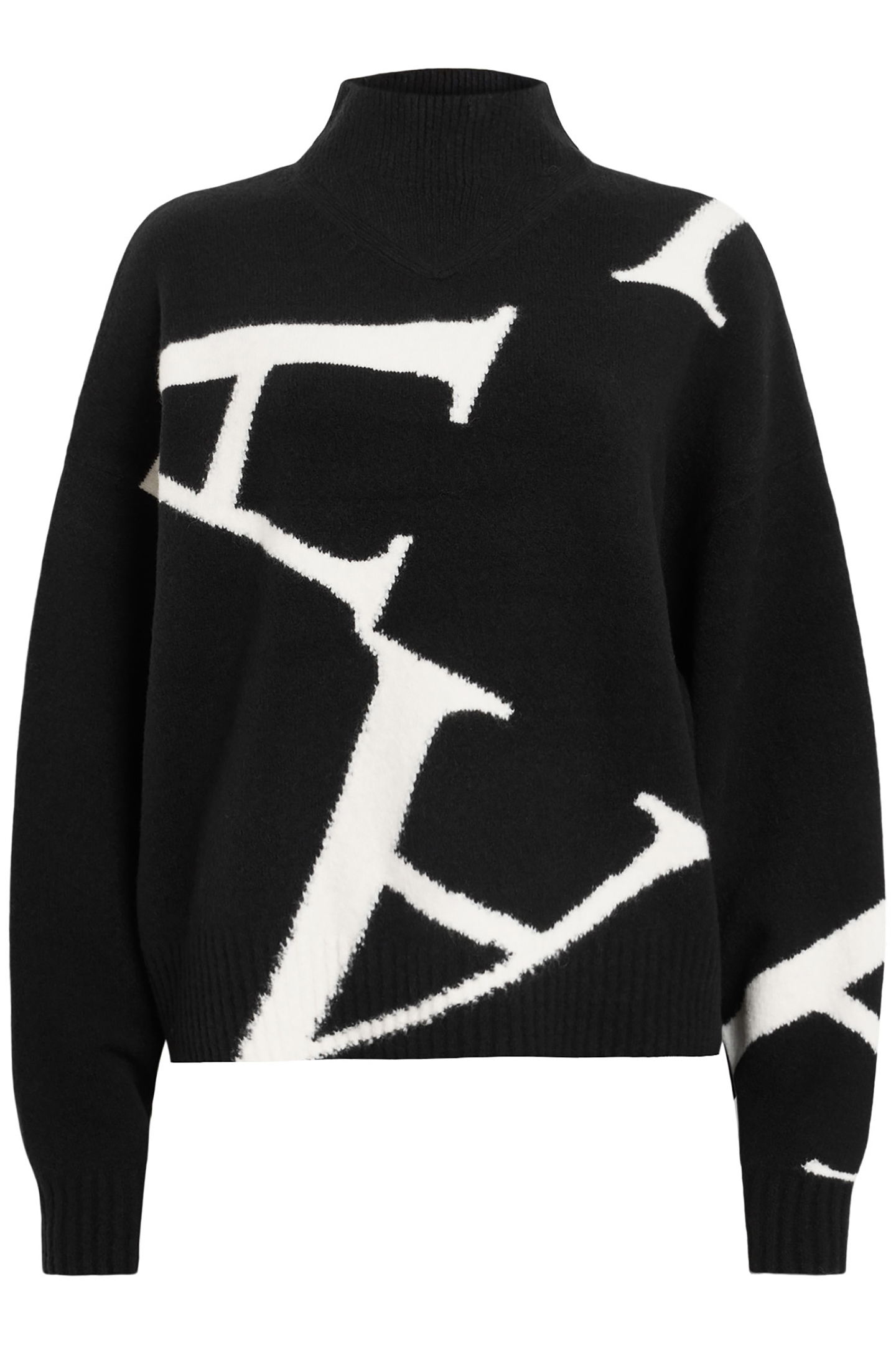 A STAR JUMPER BLACK/CHALK WHITE 4