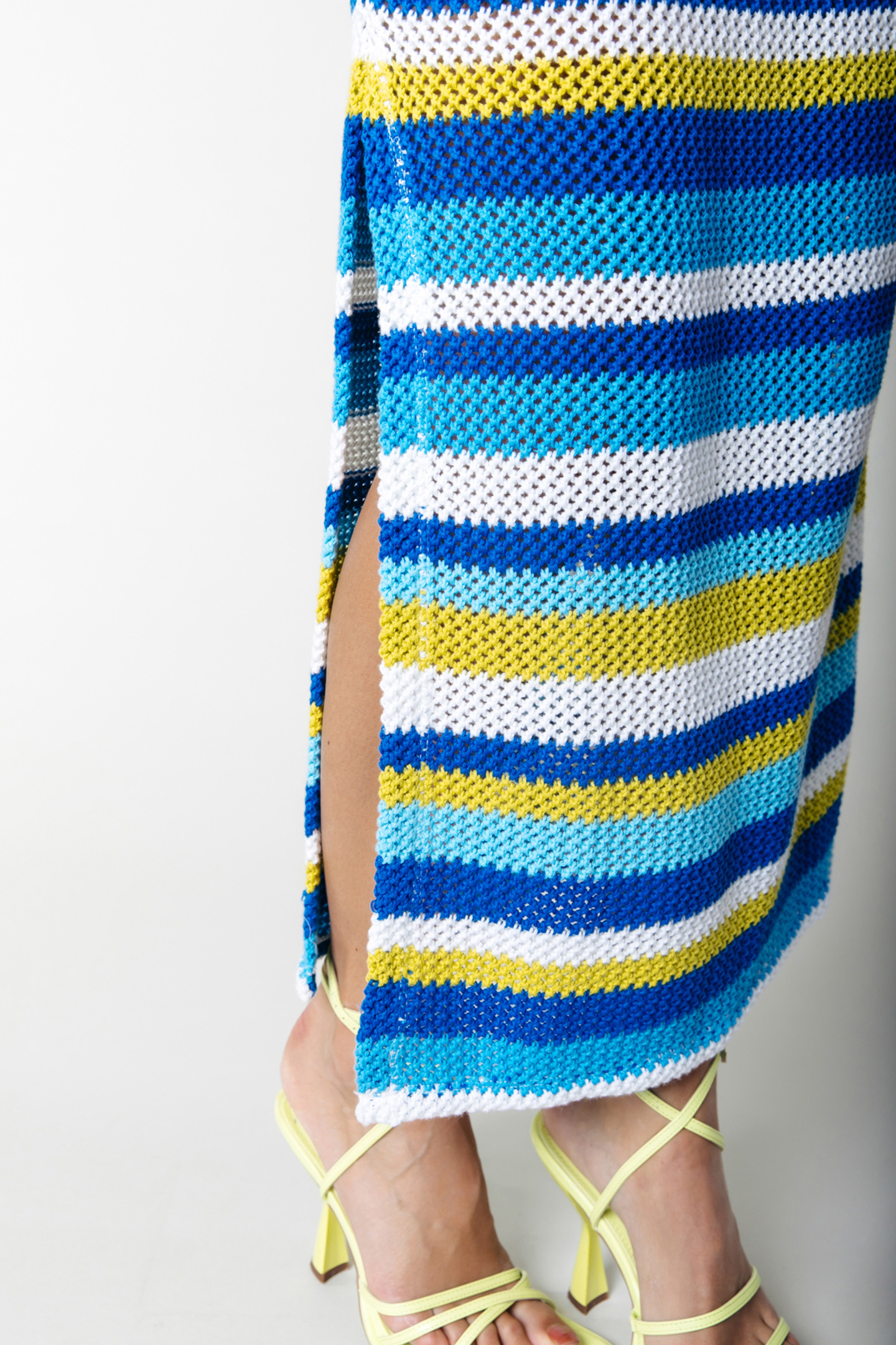 ALIZEE CROCHET STRIPE MAXI DRESS MULTICOLOR 4