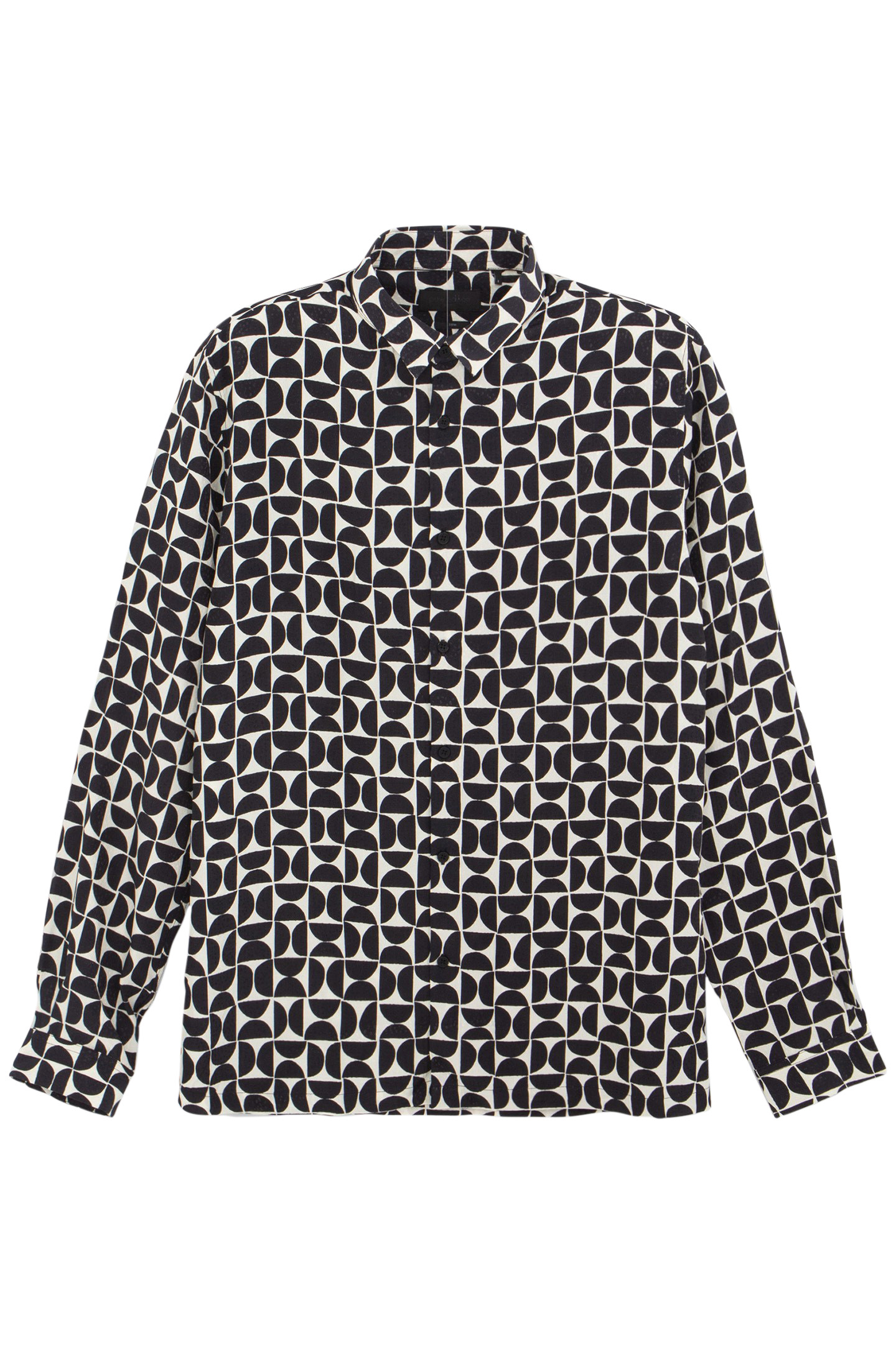 PURE EDITION – BLACK SHIRT WITH RETRO GRAPHIC MOTIF 3