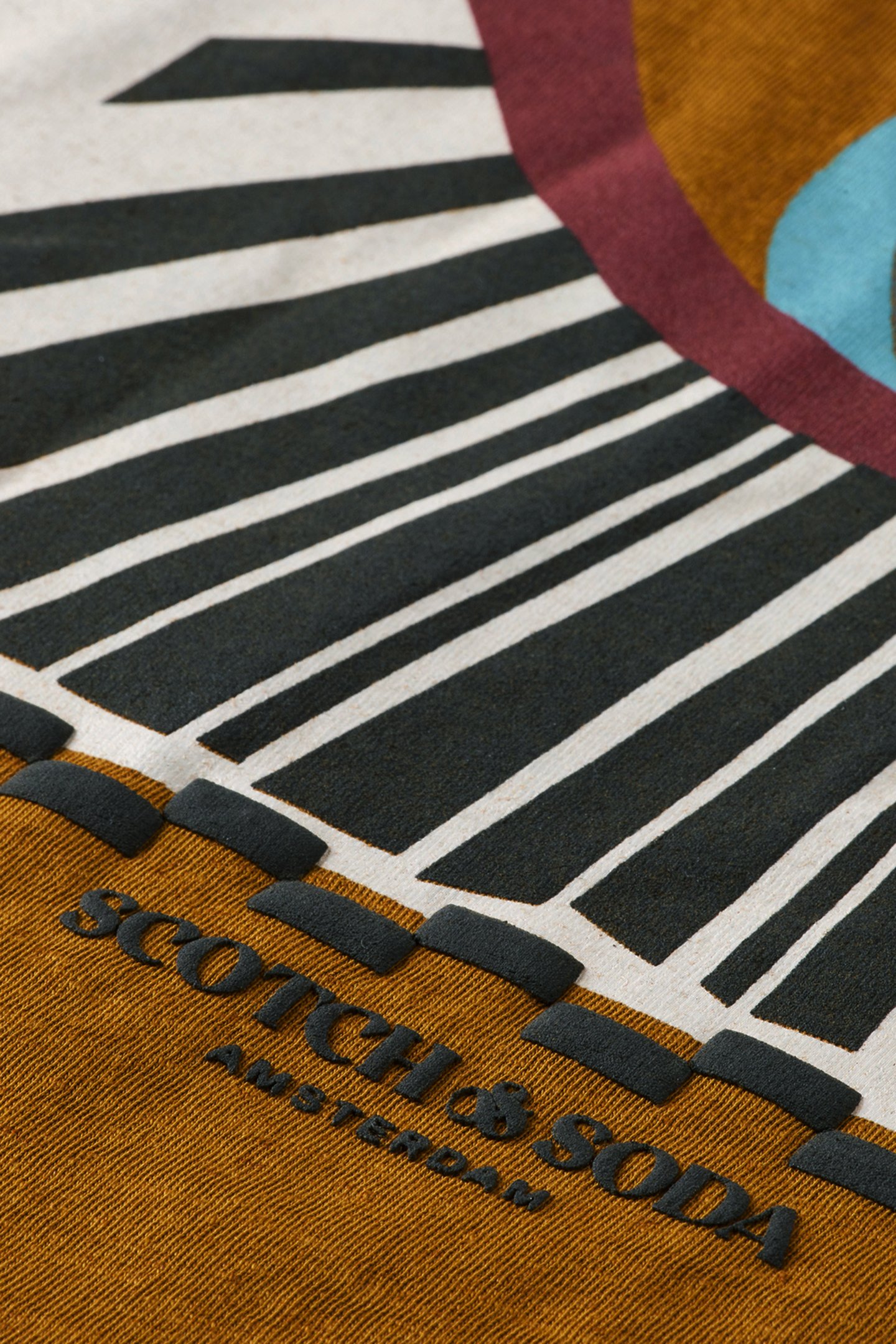 RELAXED FIT FRONT BACK ARTWORK T-SHIRT GOLDEN RUST 9