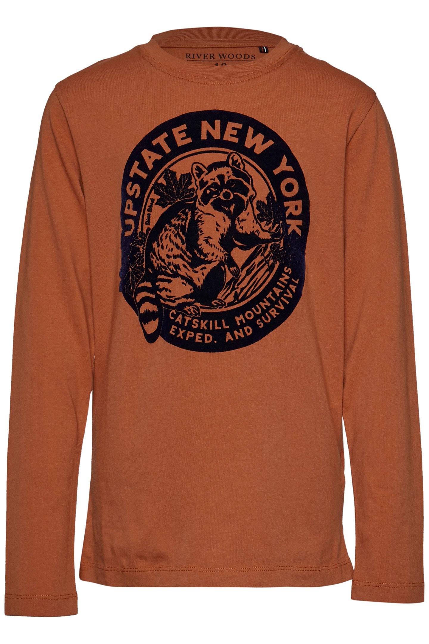 BASIC ROUND NECK T-SHIRT IN ORANGE 1