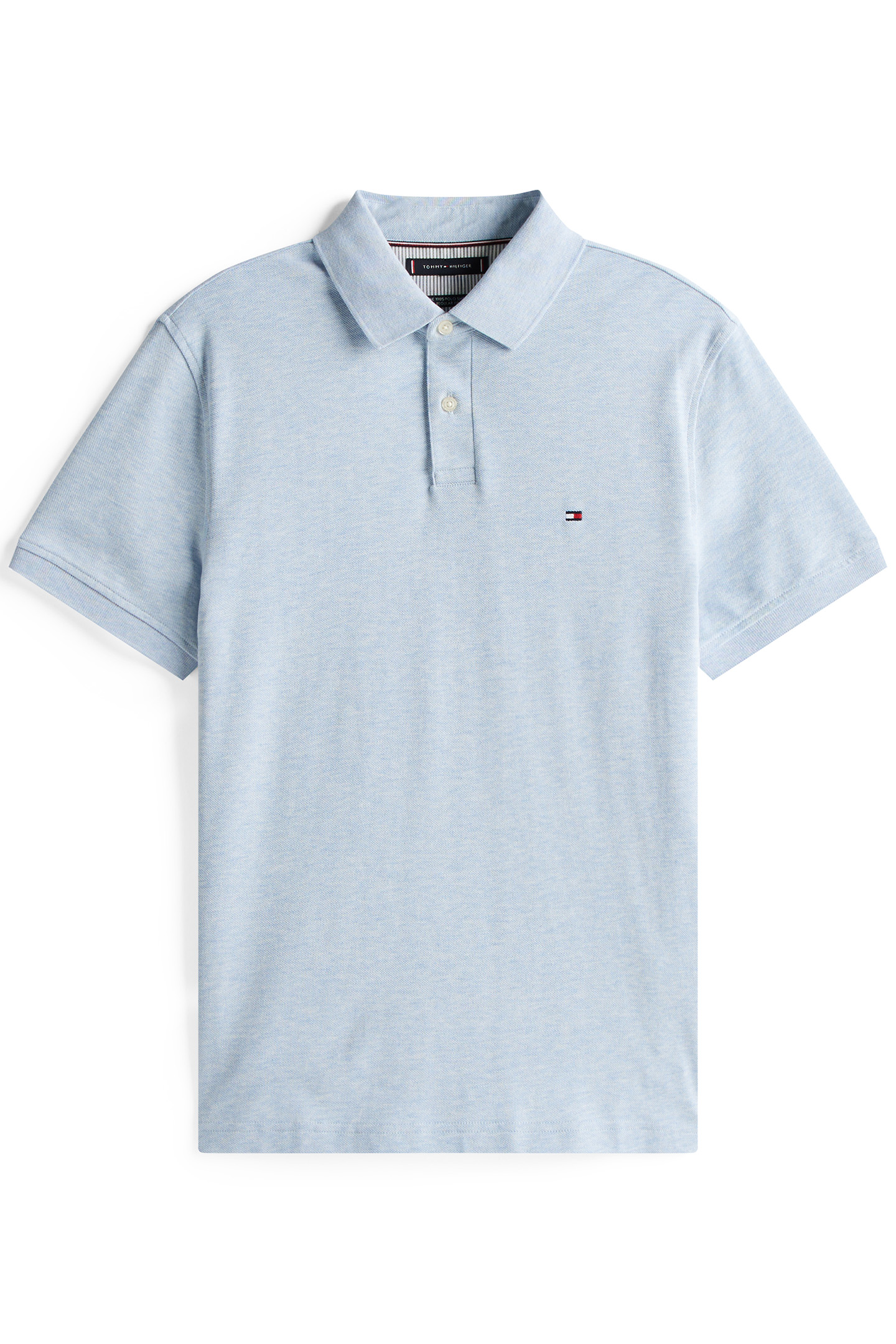 1985 REGULAR-FIT POLO HEATHERED BLUE 4