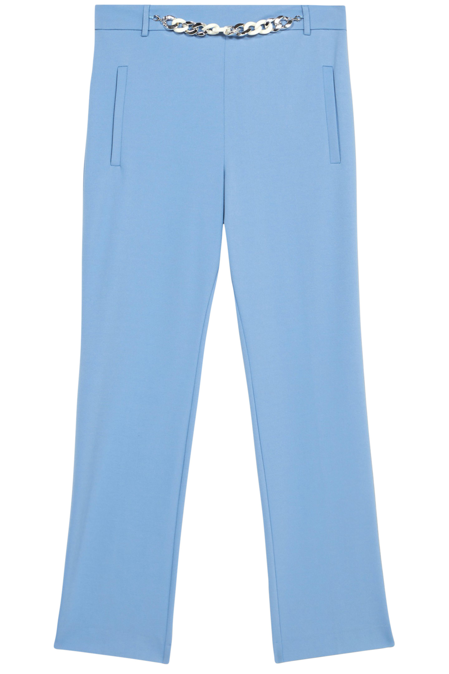 MILANO-STITCH FLARED TROUSERS BLUE 2