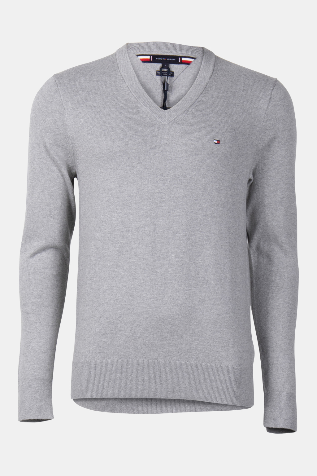 V-AUSSCHNITT-PULLOVER RELAXED FIT SWEATER LIGHT GREY HEATHER 3