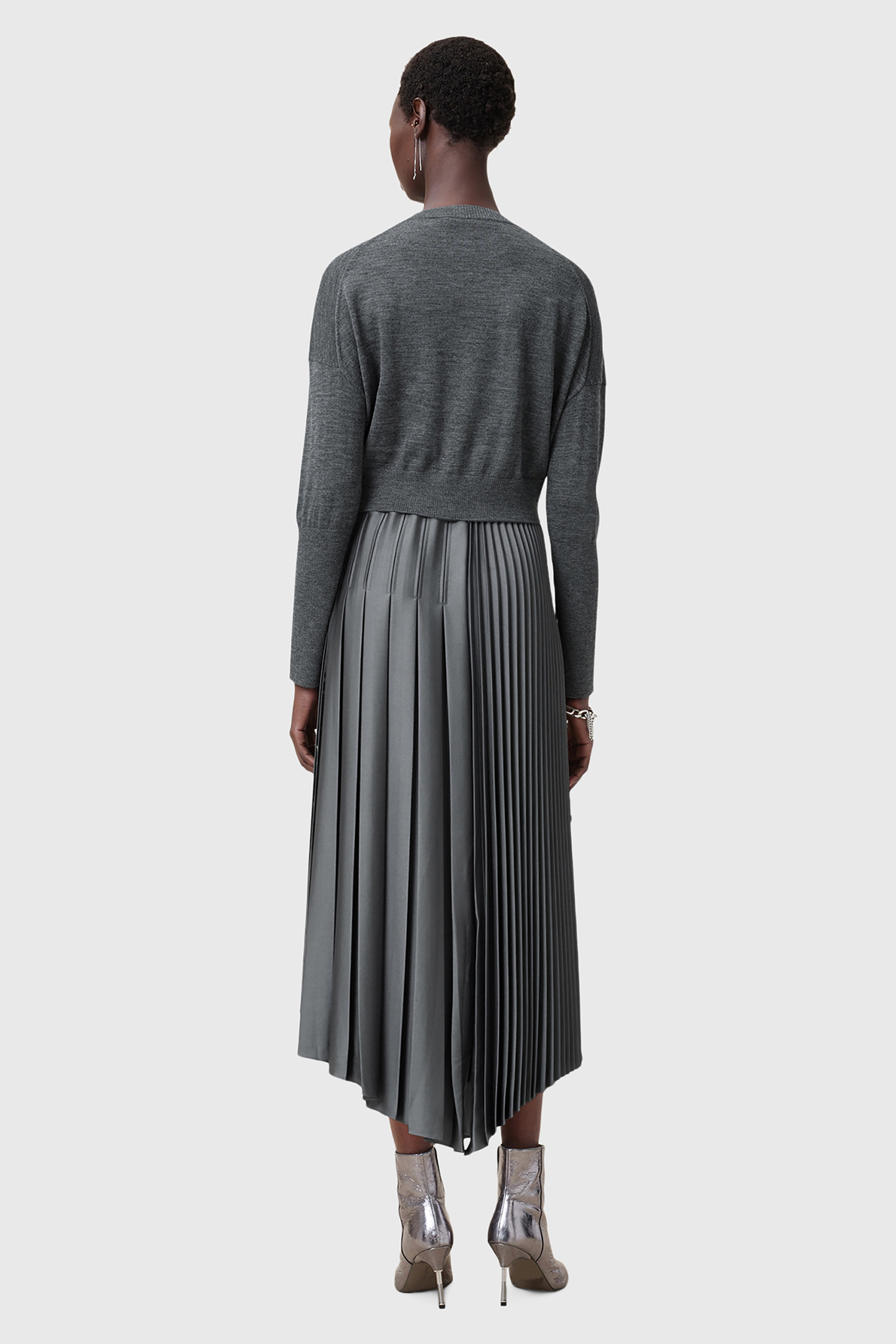 ADRIANA DRESS TURBULENCE GREY 2