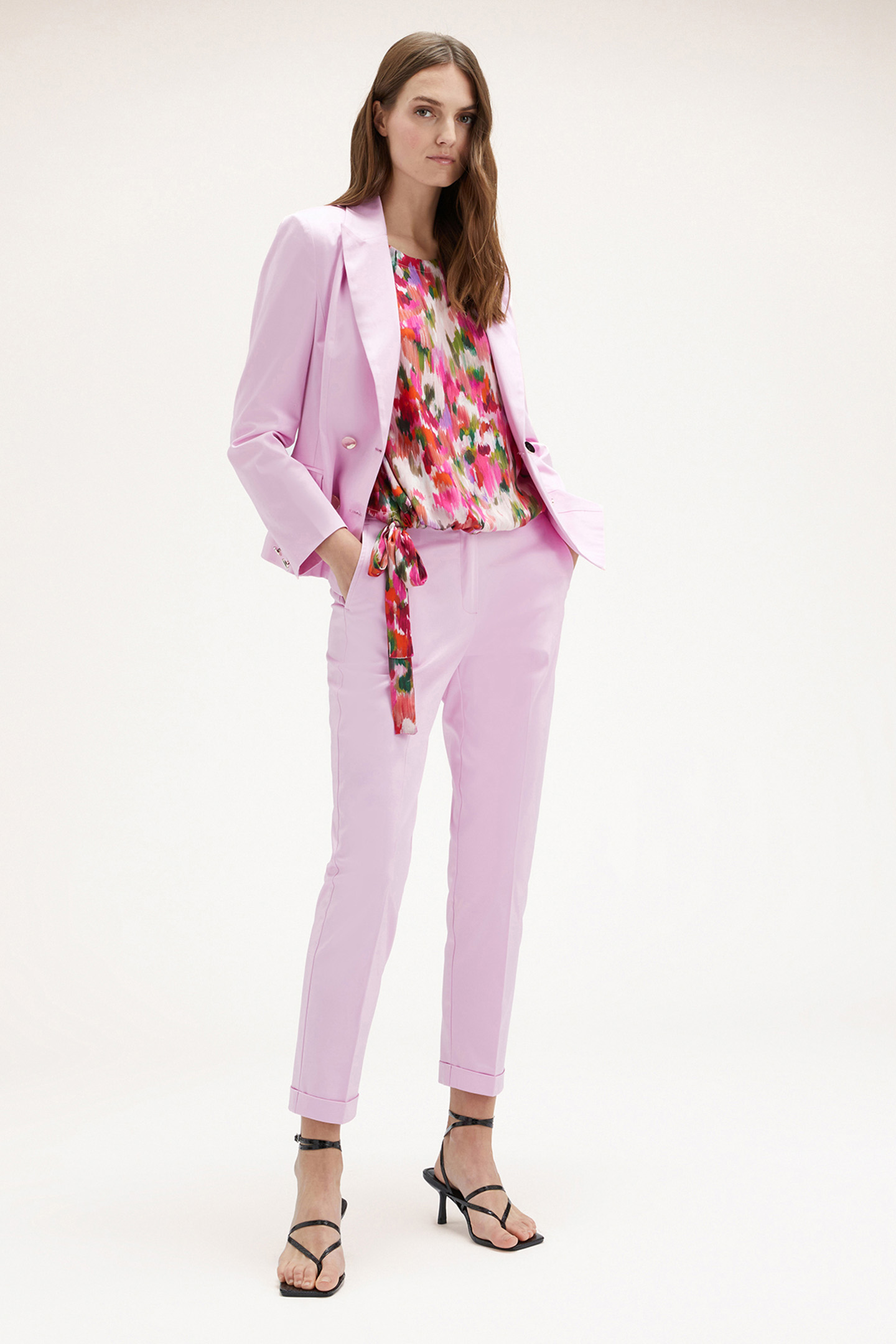 DOUBLE-BREASTED UNLINED JACKET PINK 3