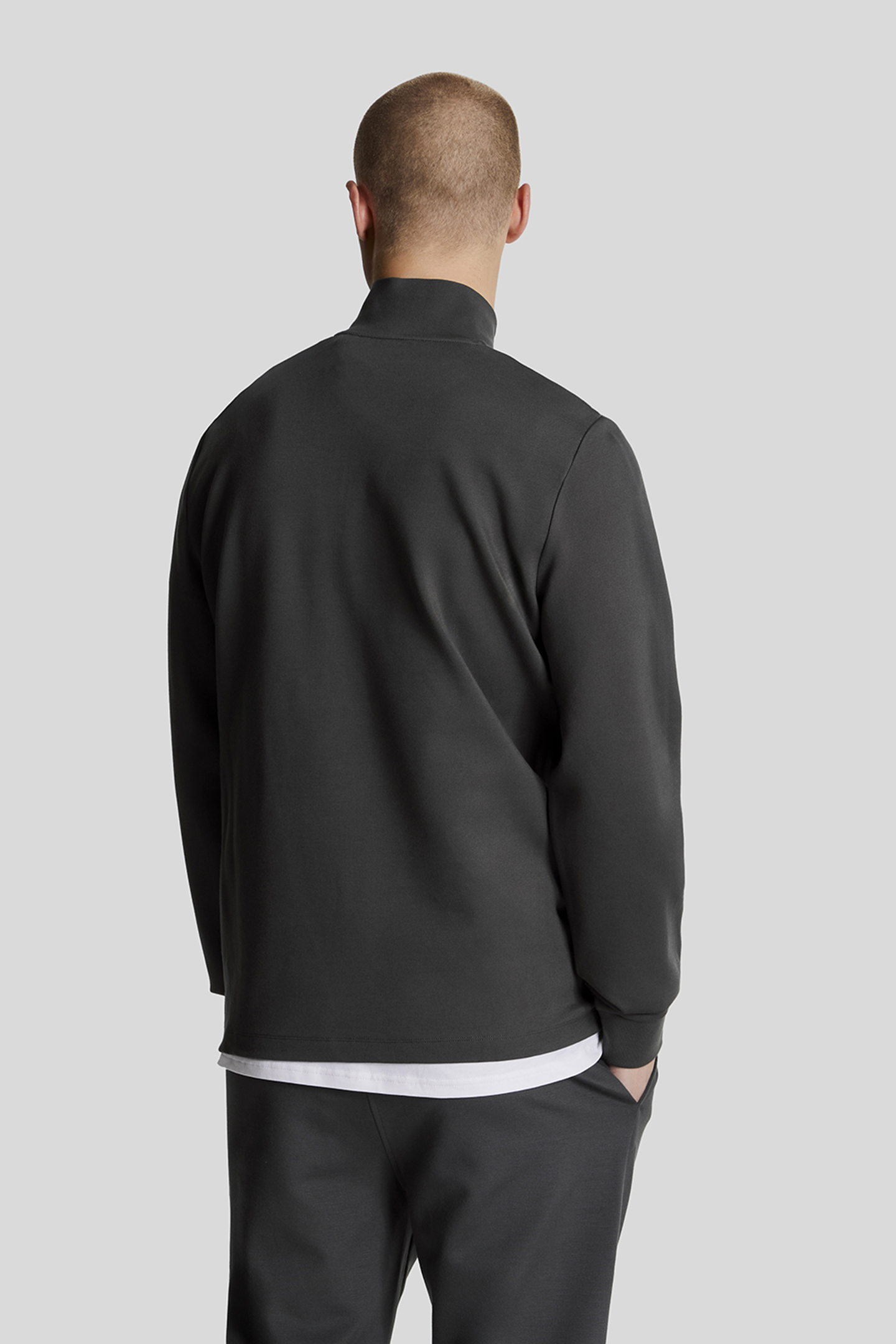 FLY FLEECE QUARTER ZIP GRAPHITE 2