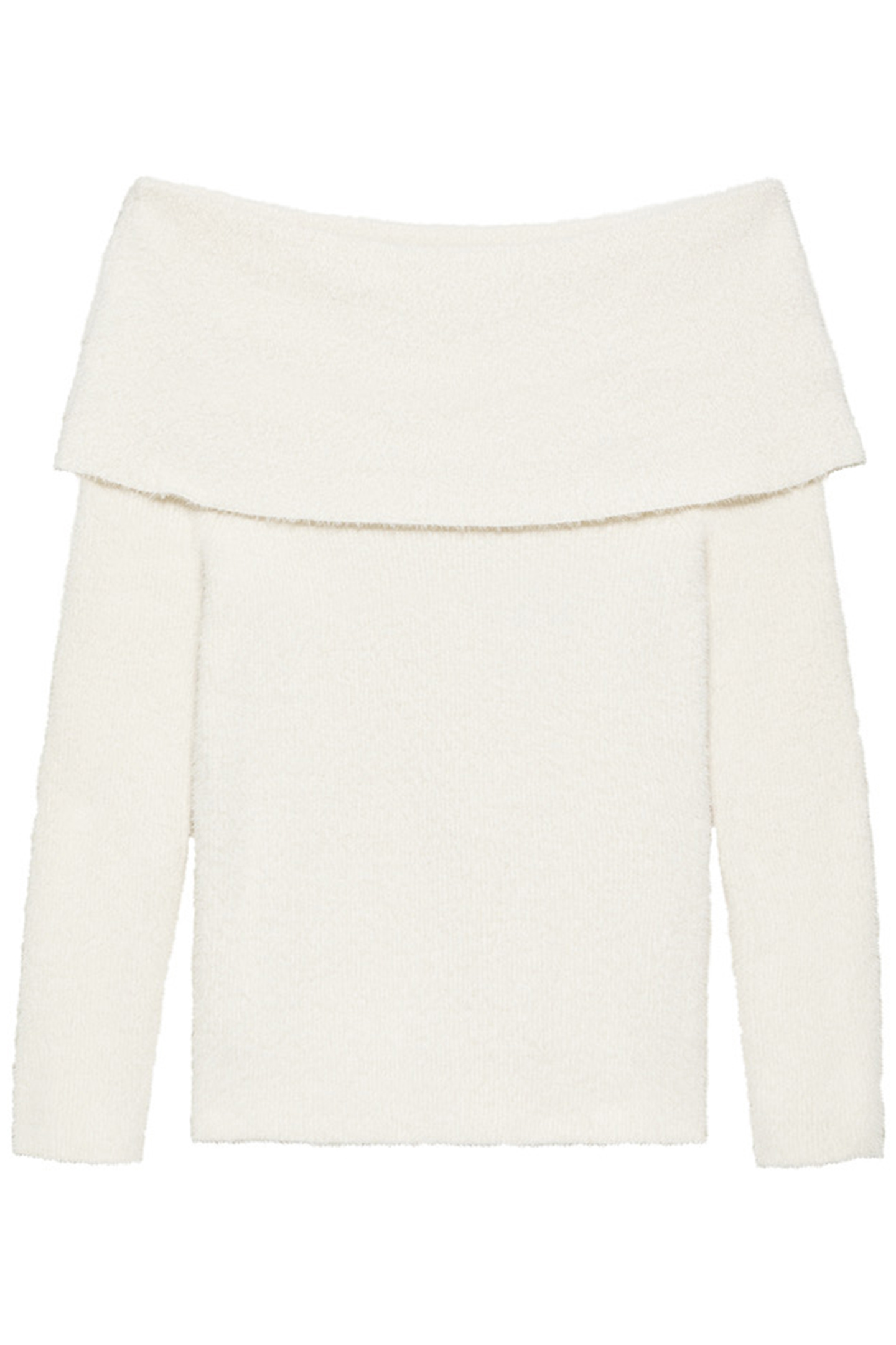 OFF SHOULDER LONG SLEEVE KNIT OFF WHITE 5