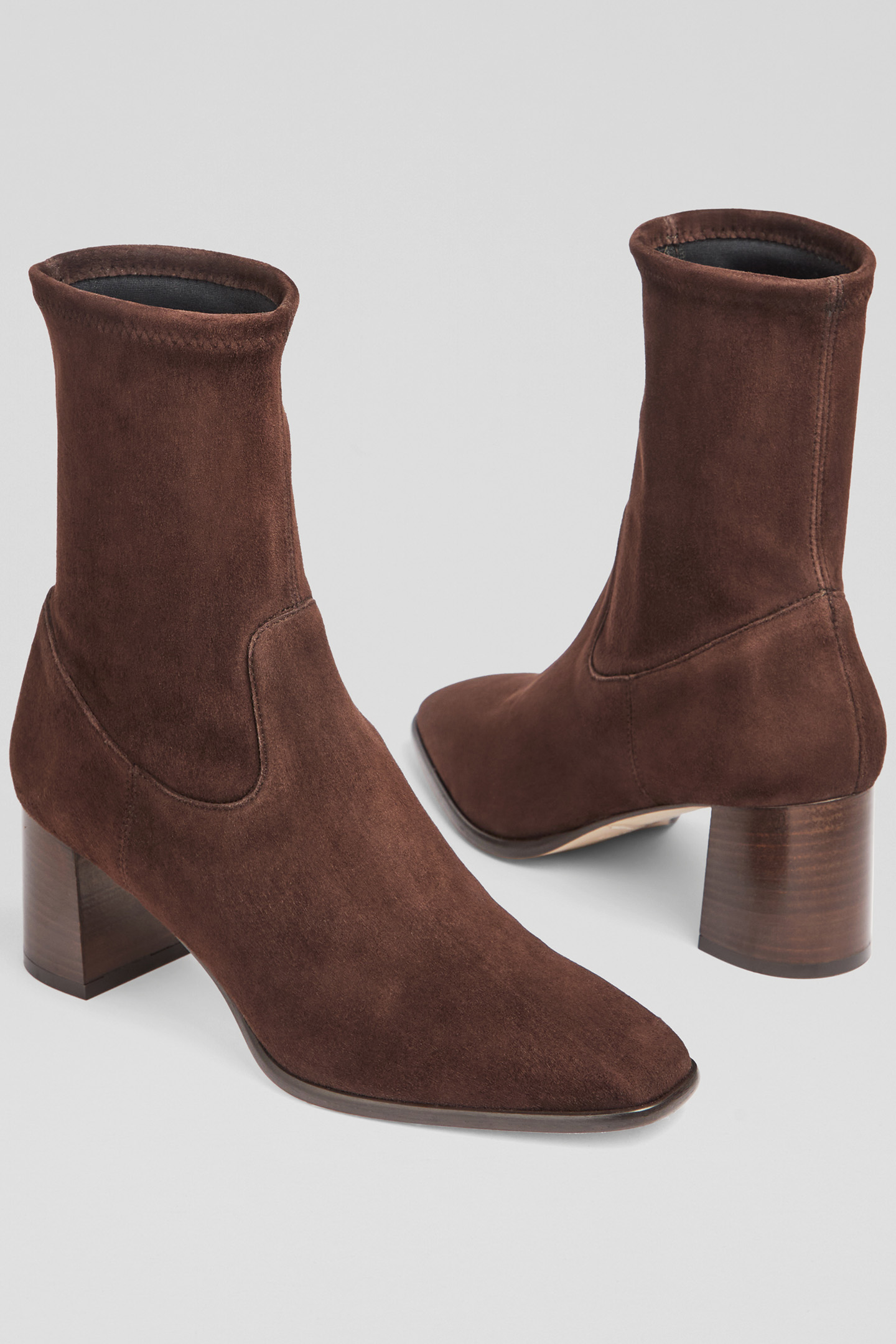 AB HARP BLOCK HEEL STRETC BROWN 3