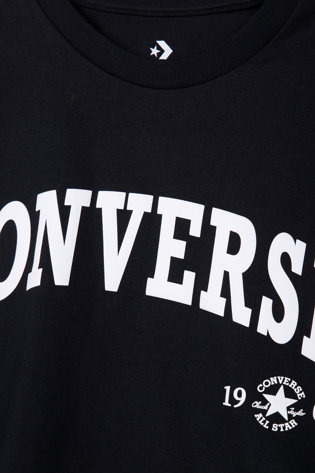 COLLEGIATE CROPPED T-SHIRT CONVERSE BLACK 4