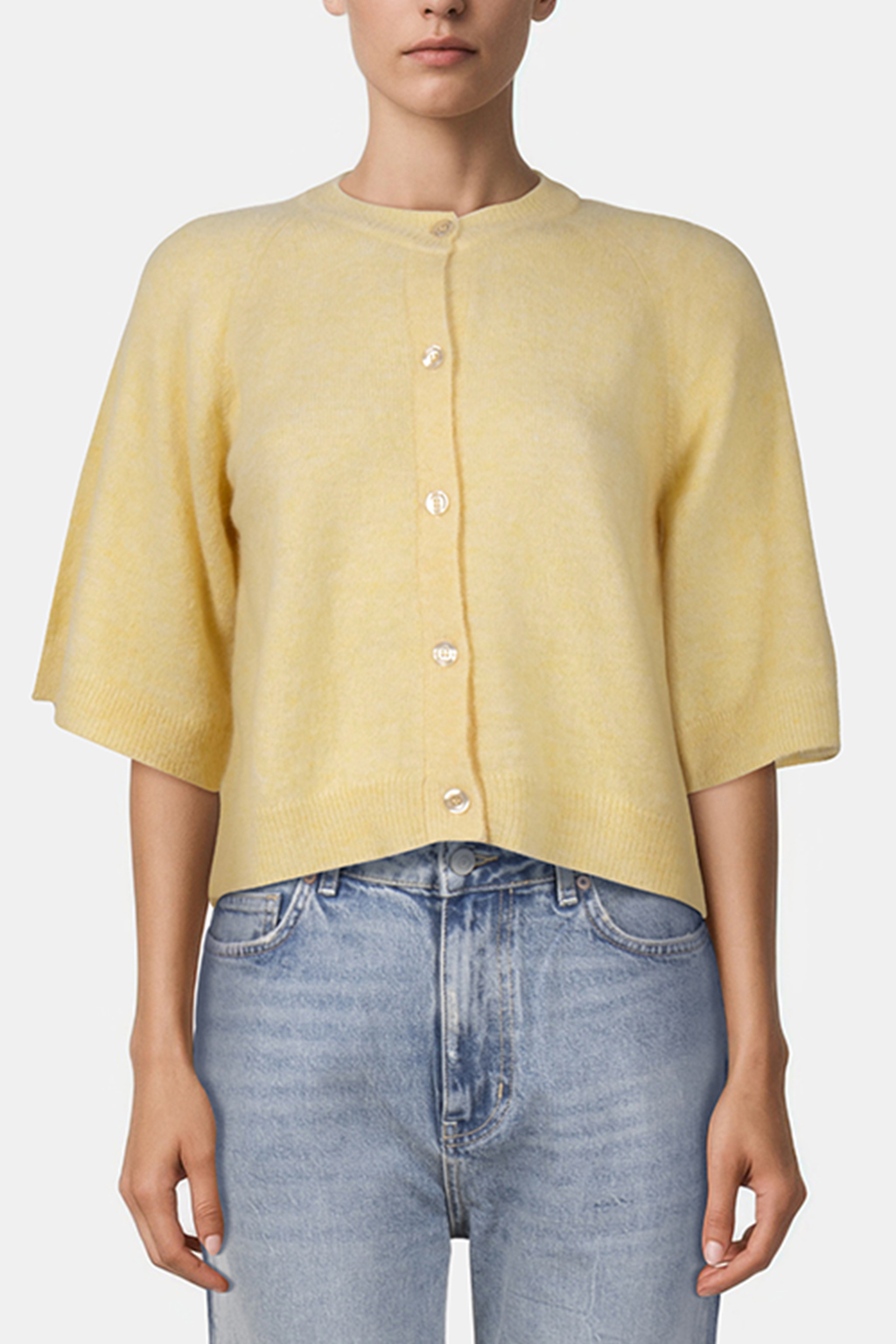 MIMOSA CARDIGAN VANILLE by Alchemist