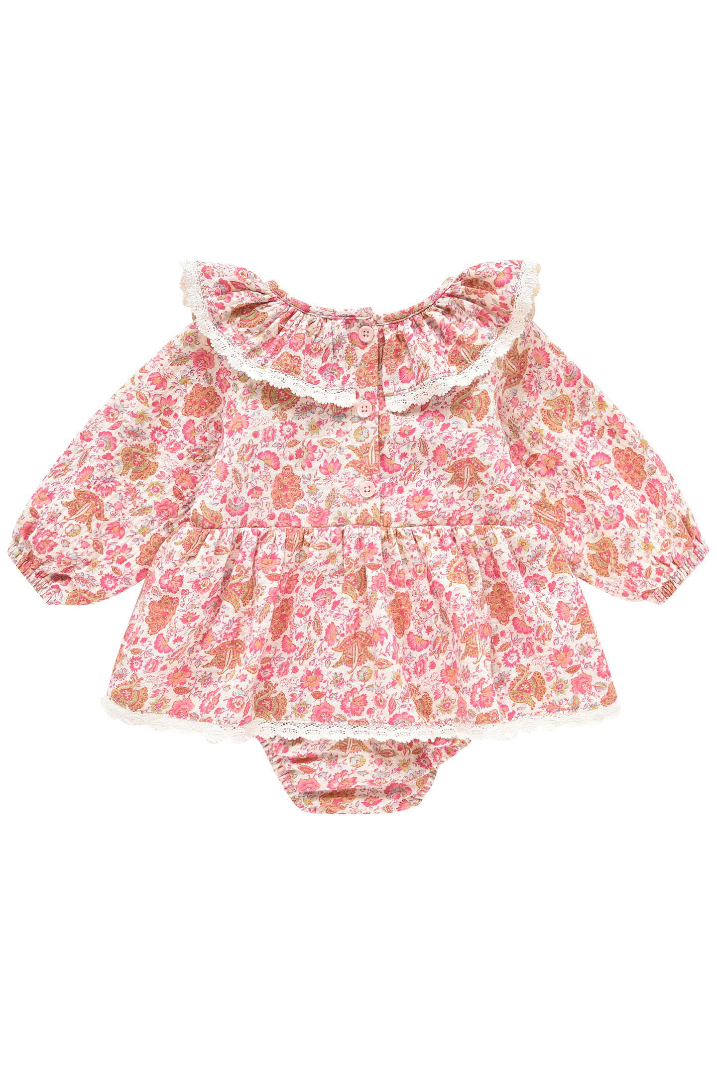 ROMPERS INDIA CREAM FLOWER FIELDS 3