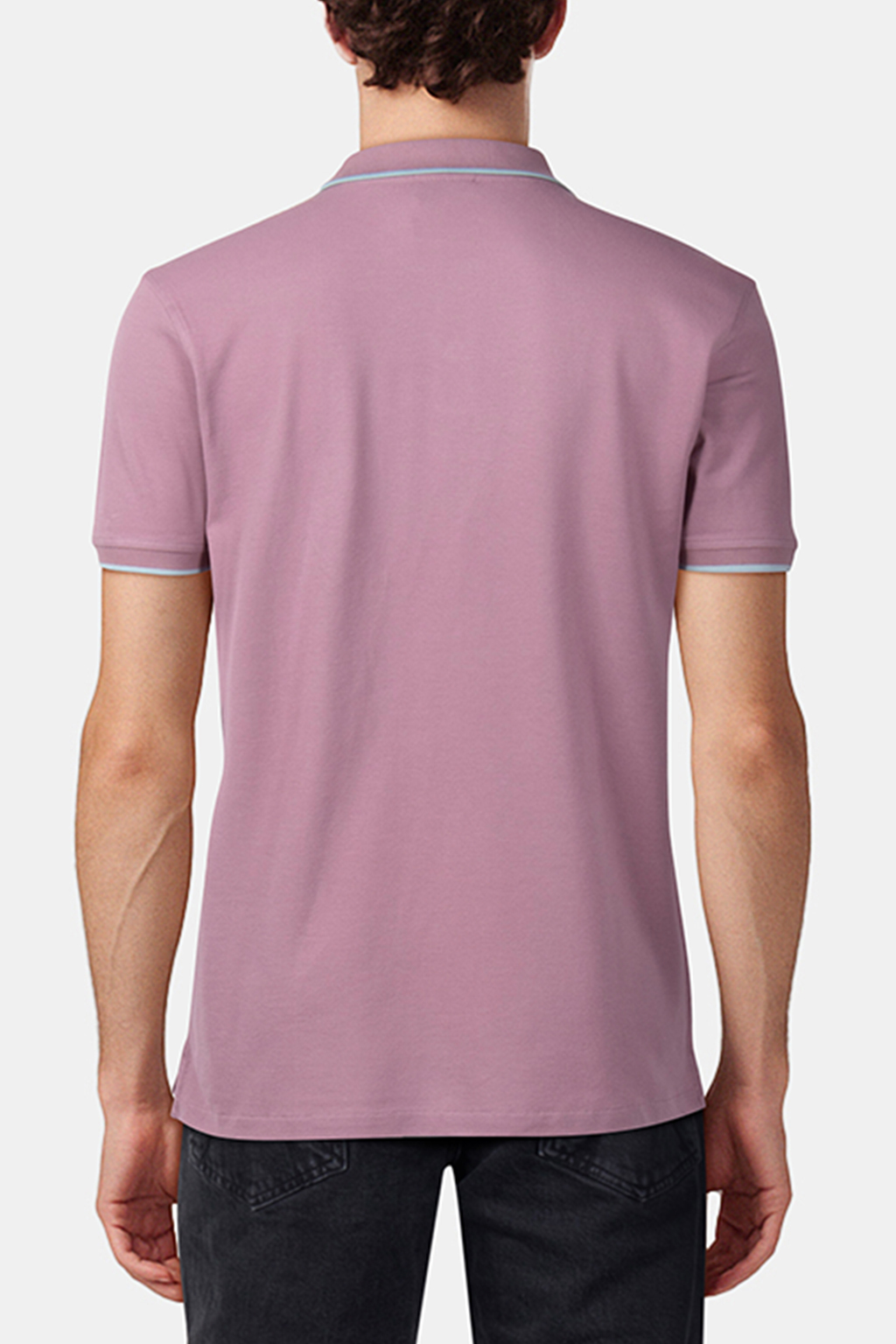 REG POLO SS ZEB BADGE MAUVE 2